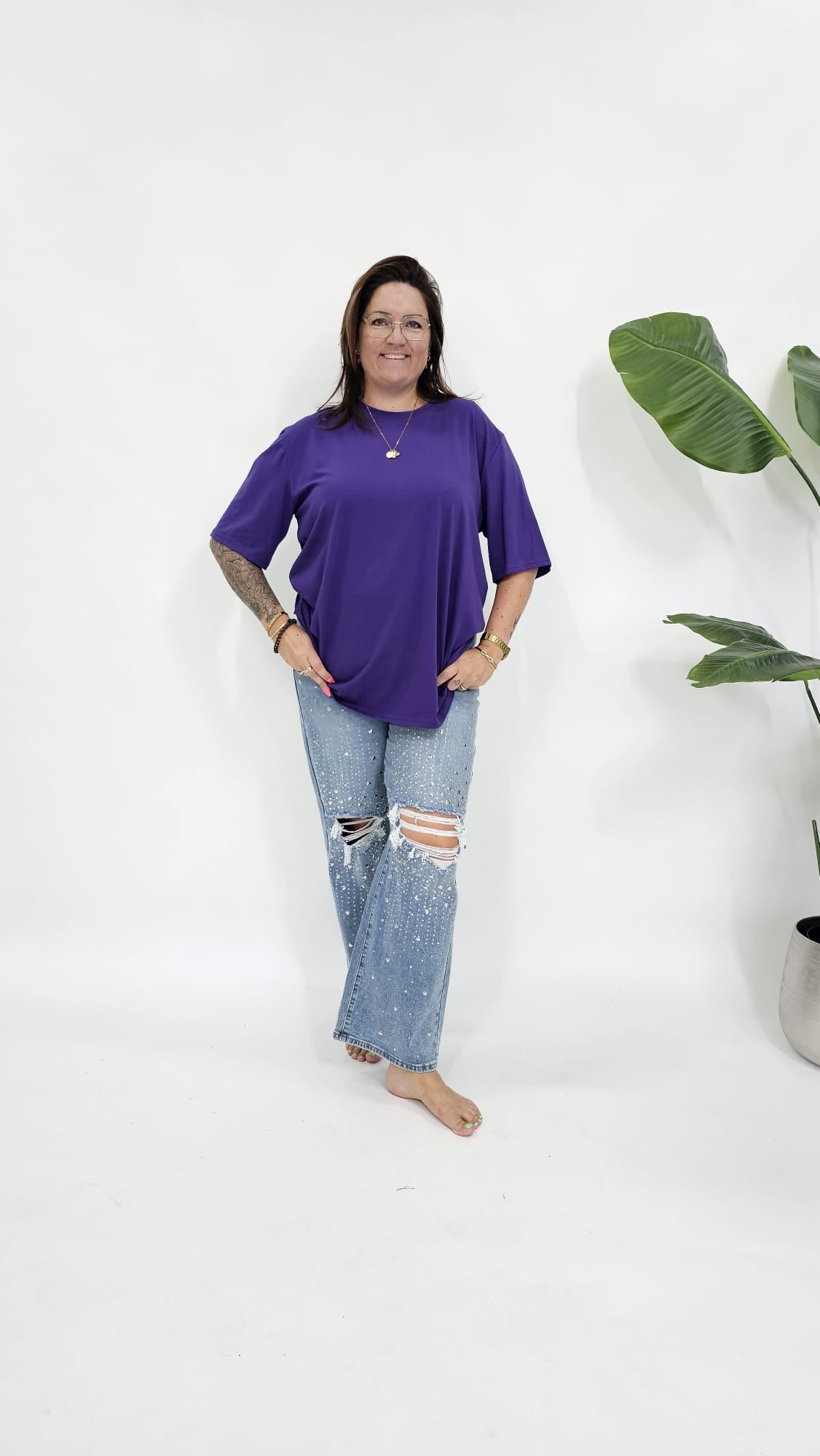 BASIC KATOENEN T-SHIRT - 2184