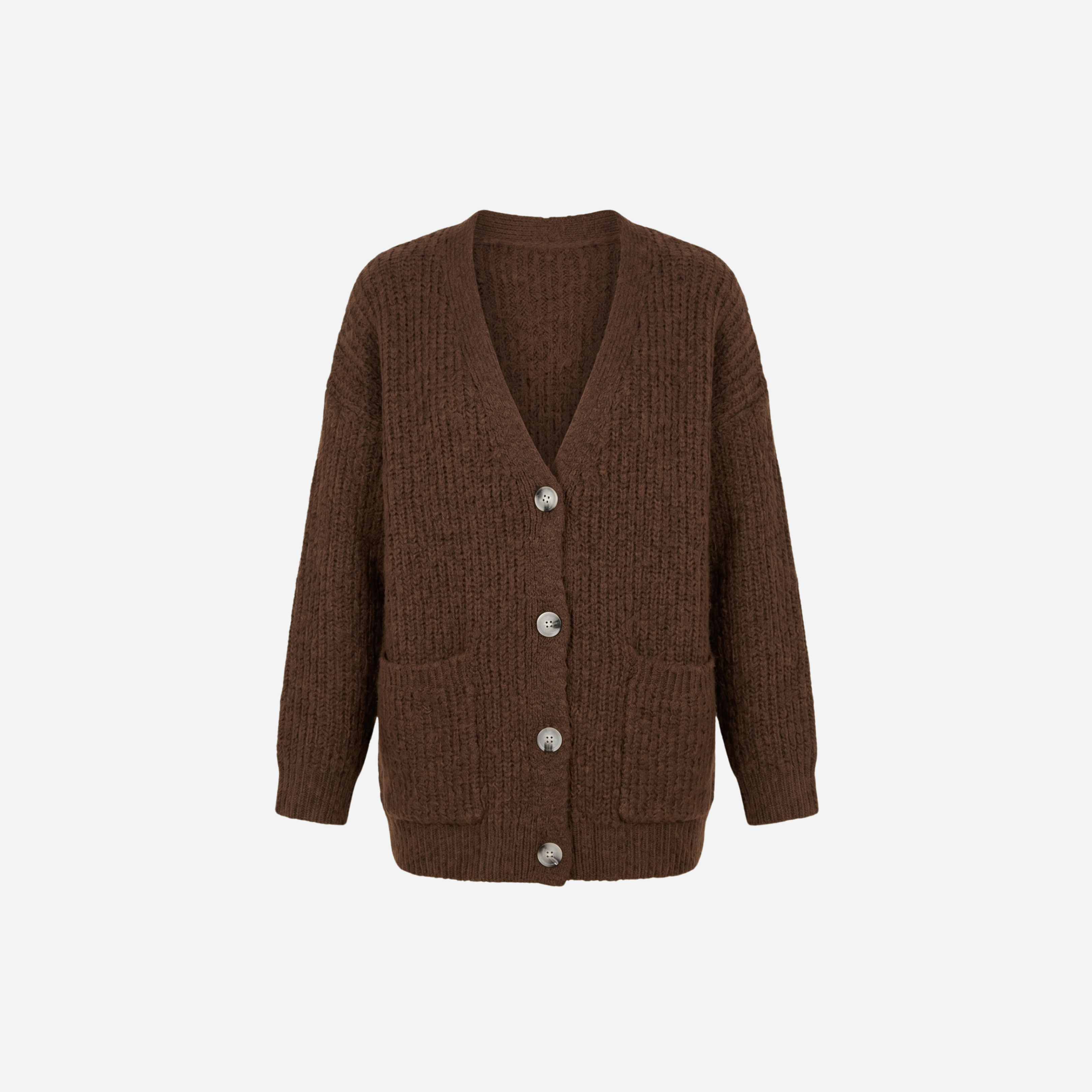 VEST MET ZAKKEN BRUIN