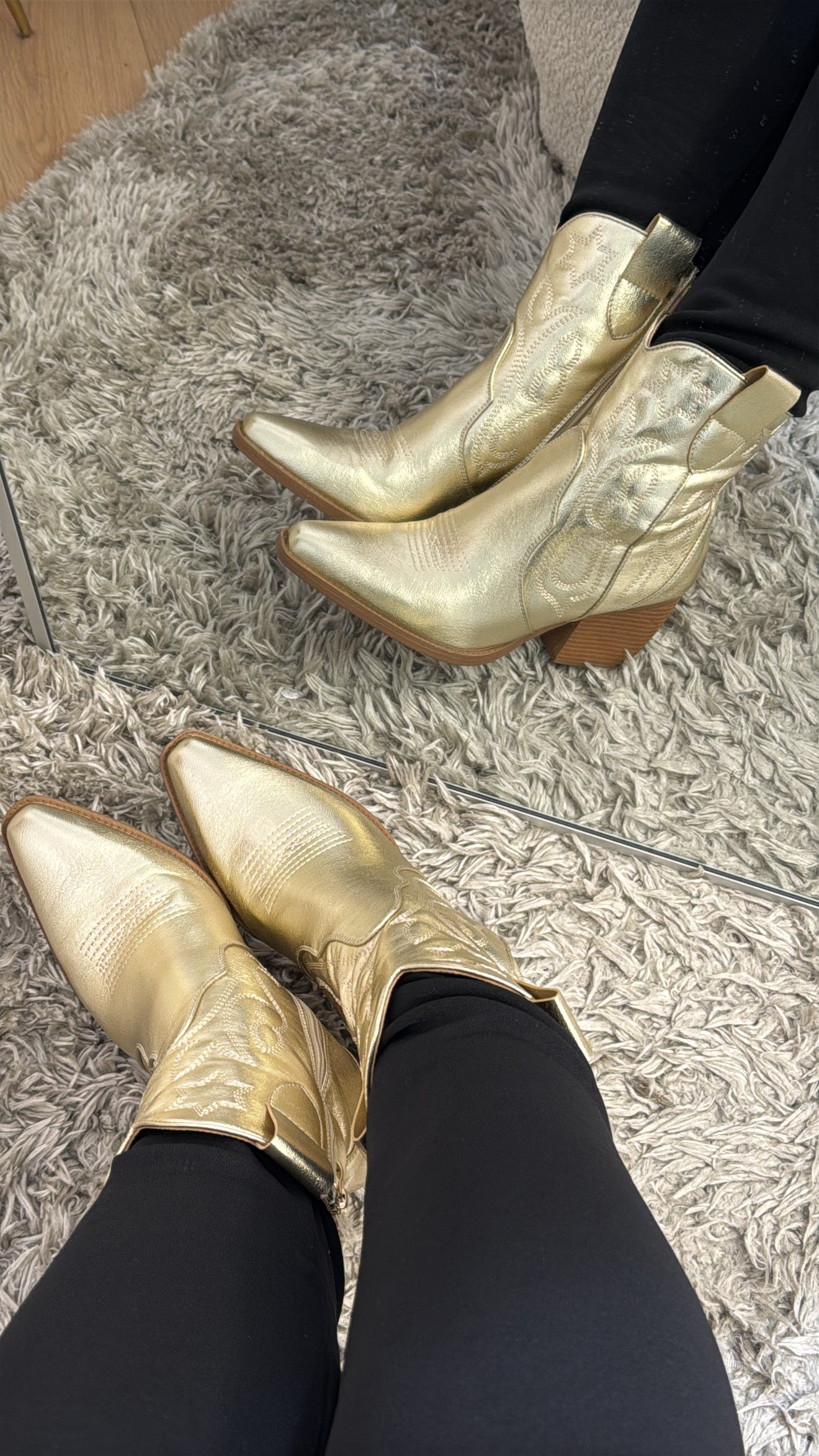 LOW COWBOY BOOTS - GOUD DE326