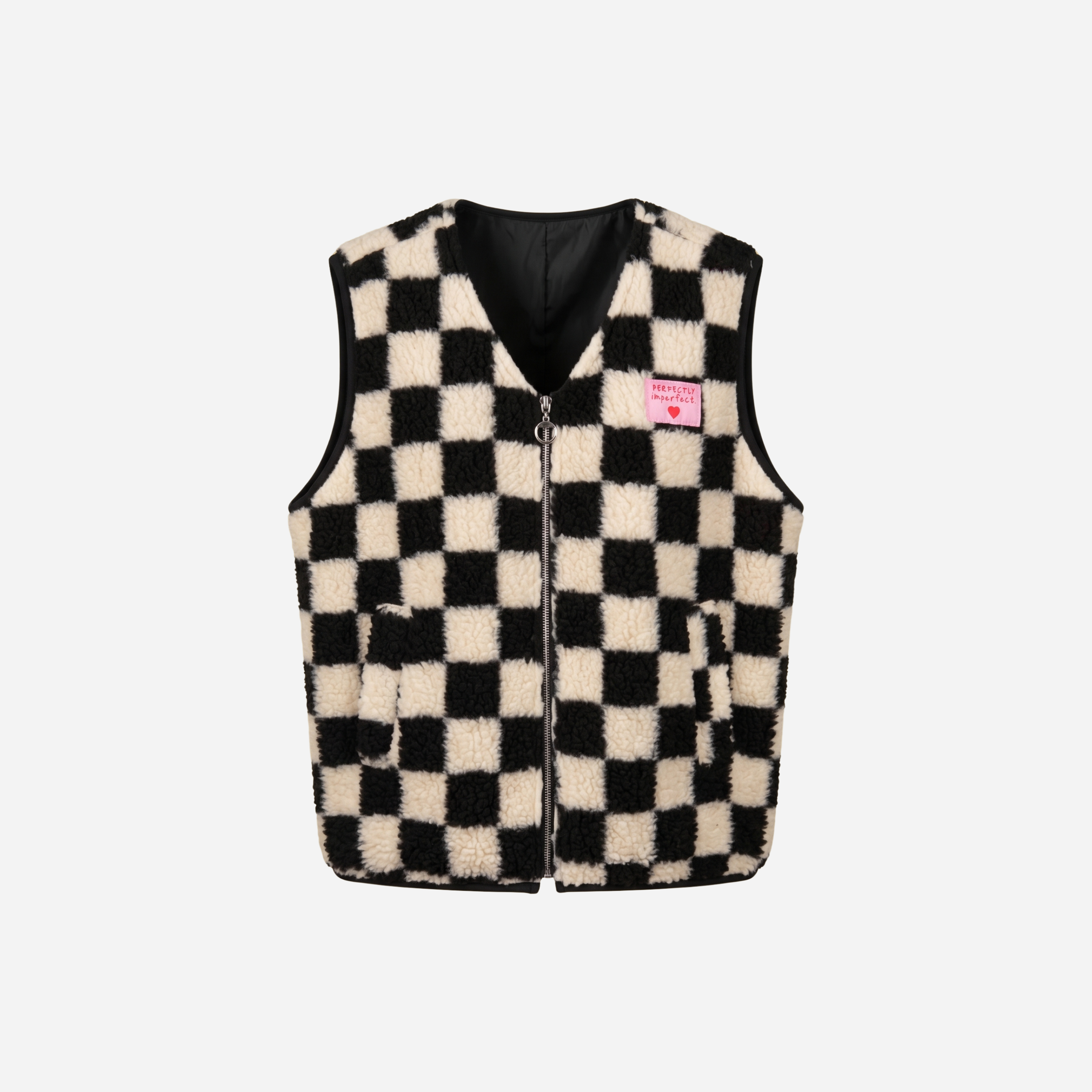 PERFECTLY TEDDY GILET ZWART