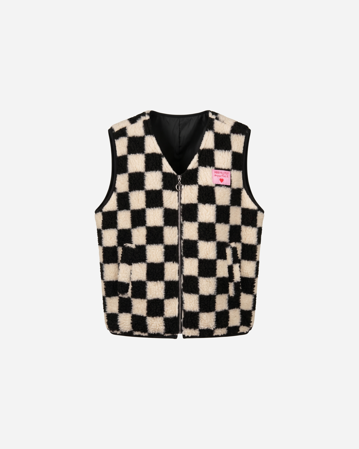 PERFECTLY TEDDY GILET ZWART