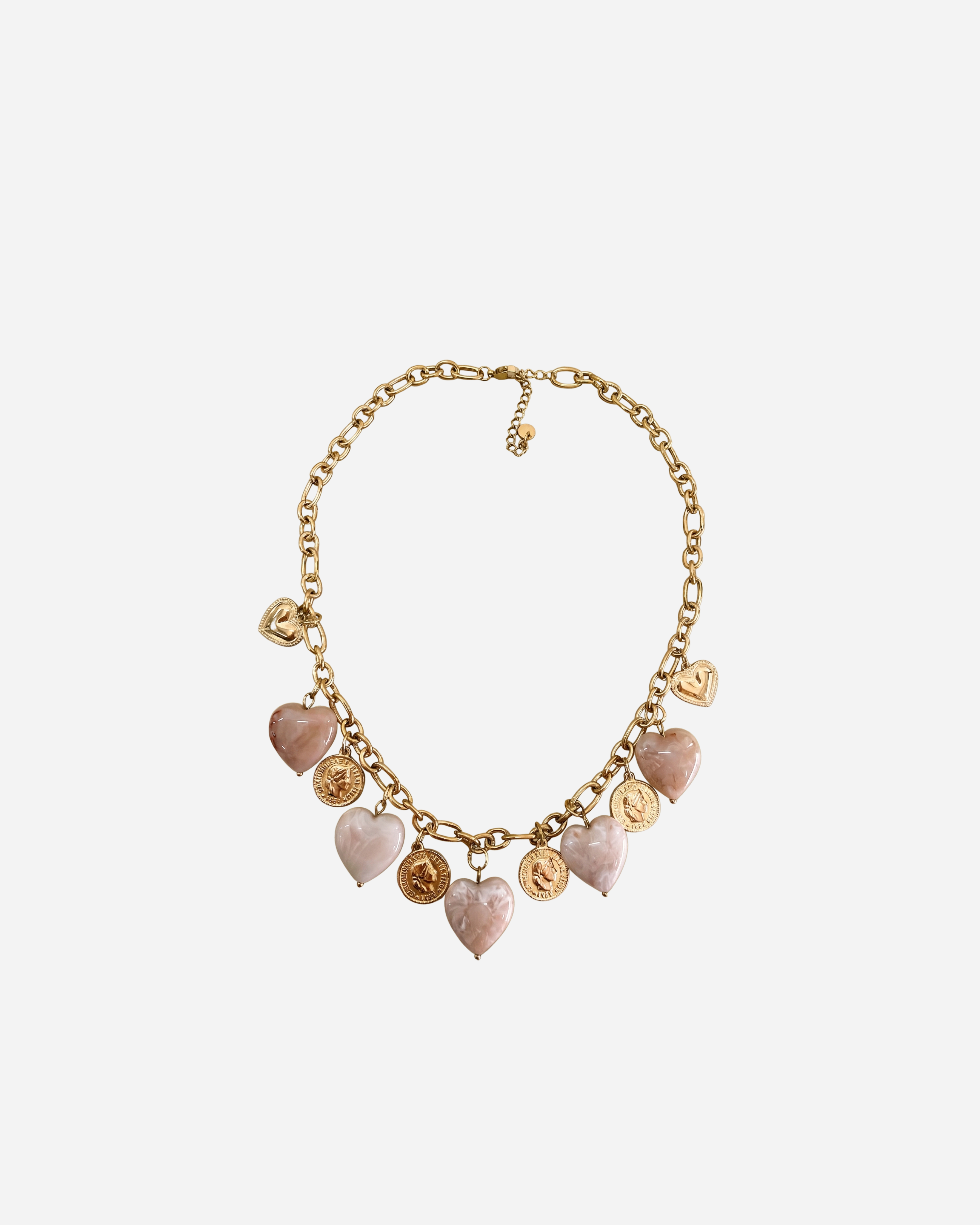 DIAMANT-HERZ-KETTE - GOLD