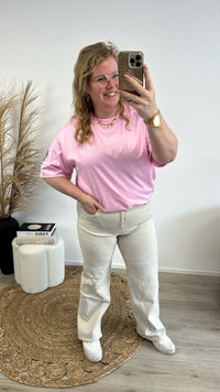 GOODIES WIDE LEG JEANS DJ2498-12  - BEIGE