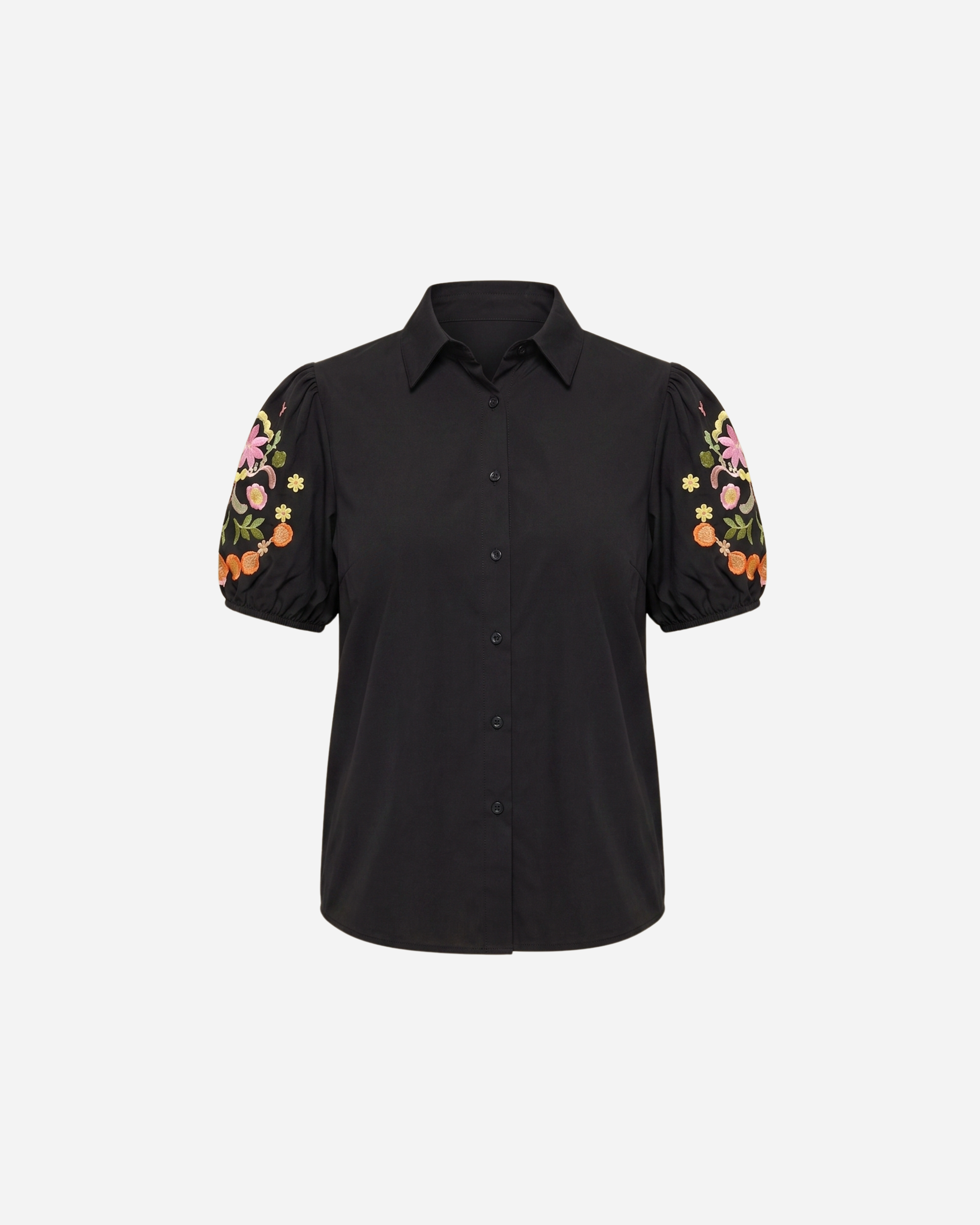 BLOUSE MET BLOEMEN POFMOUW - 2046