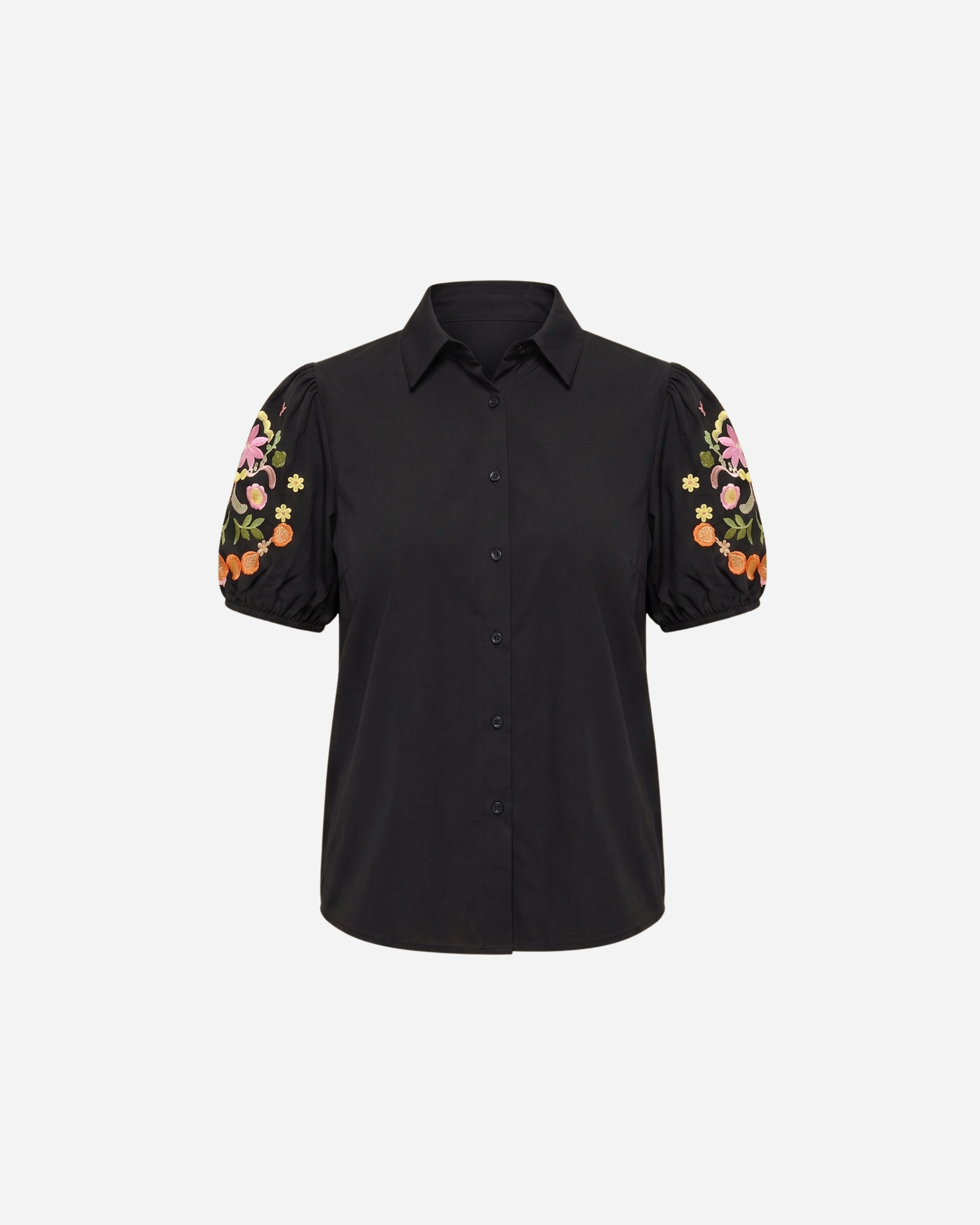 BLOUSE MET BLOEMEN POFMOUW - 2046