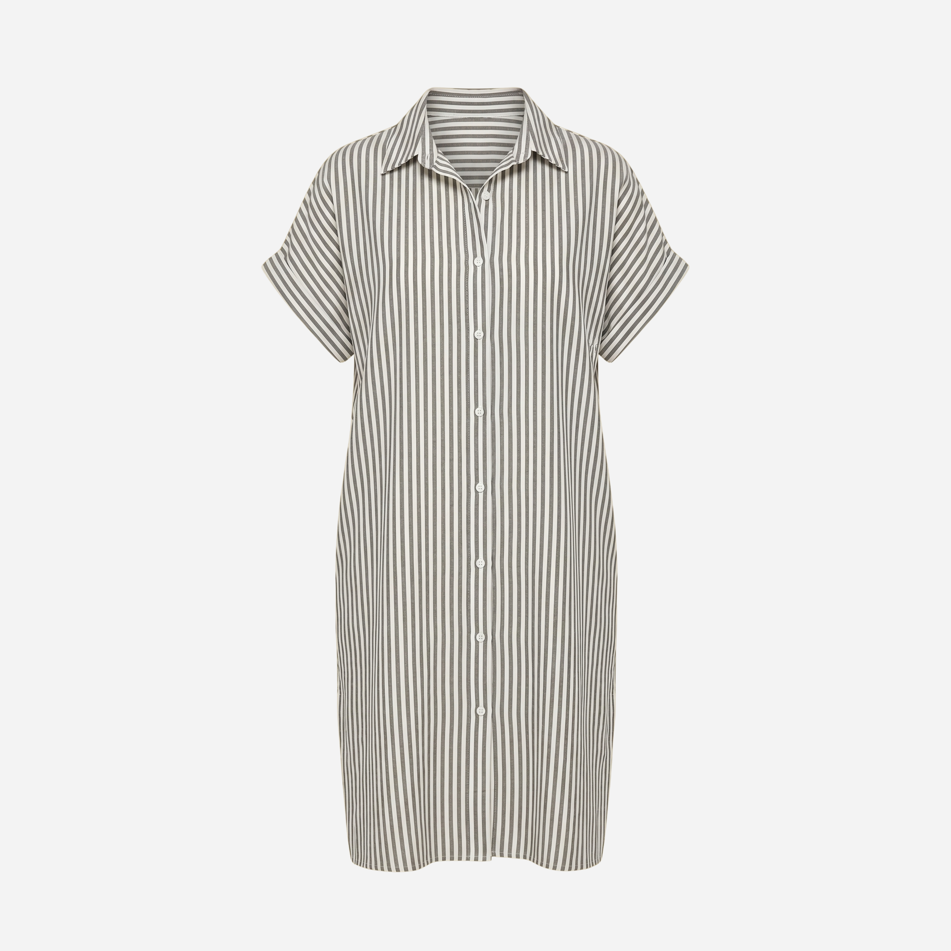 MOUSSELINE STREEP BLOUSE JURK - 2101