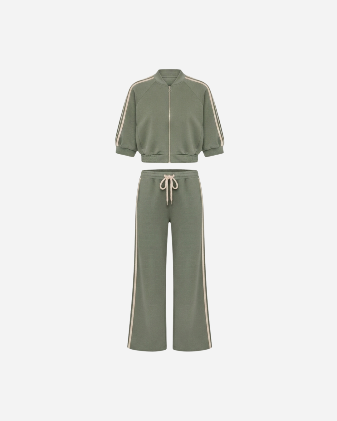 SPORTI STREEP SET MET VEST ARMY