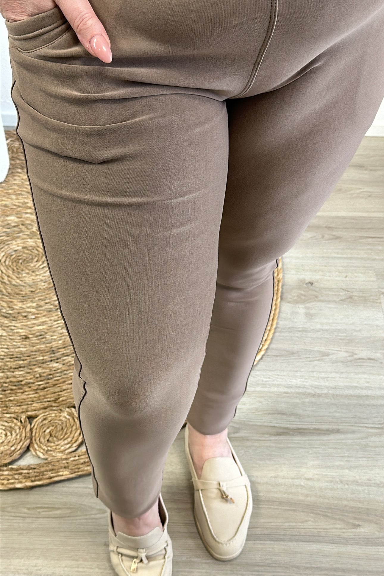 DAMEN-REISEHOSE - TAUPE