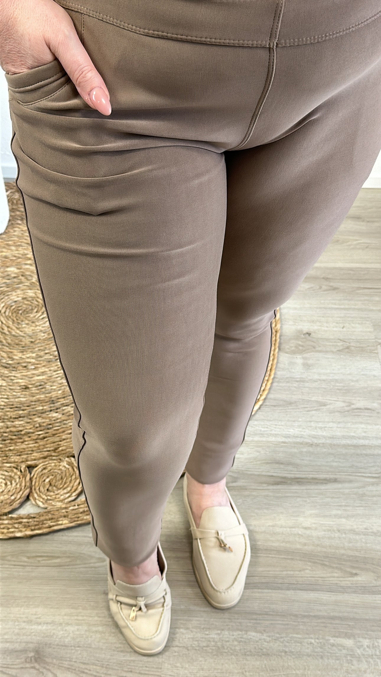 DAMEN-REISEHOSE - TAUPE