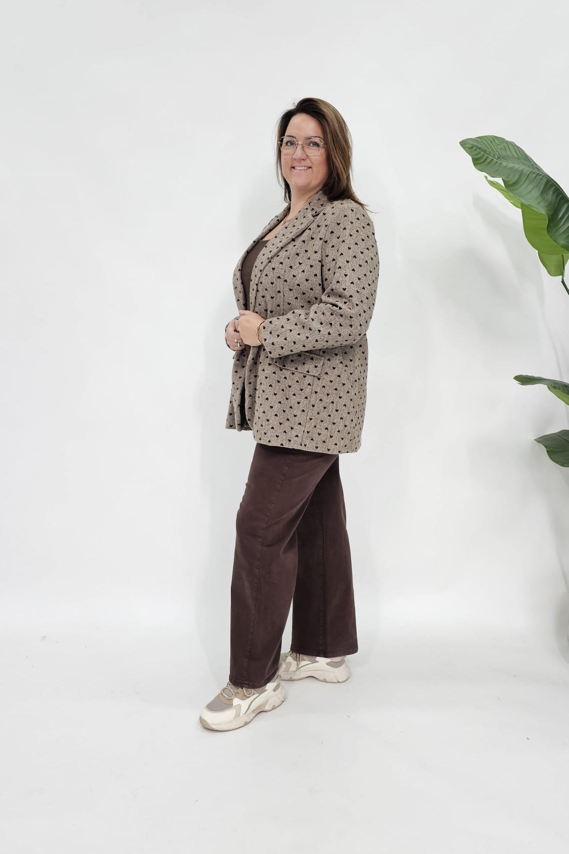 HARTJES VISGRAAT BLAZER TAUPE