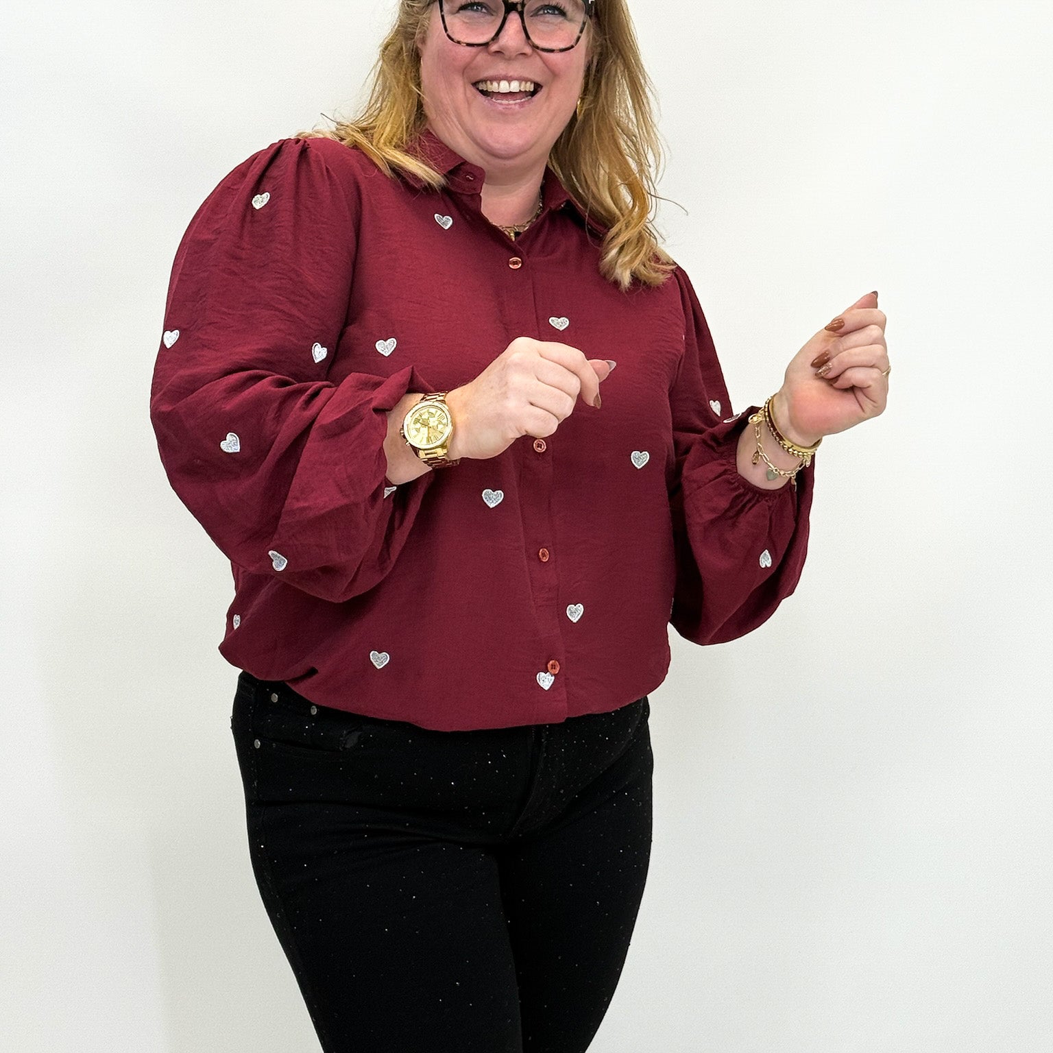 HARTJES VISCOSE BLOUSE  - 1864