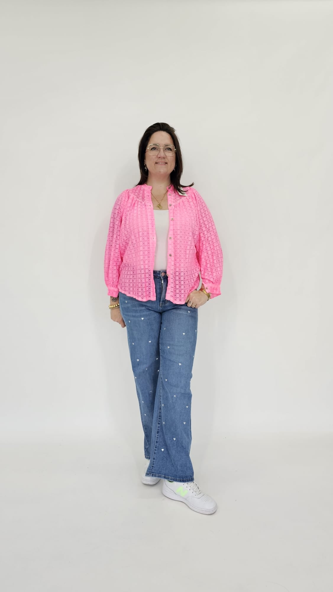 KANTEN VLINDER BLOUSE - 2038