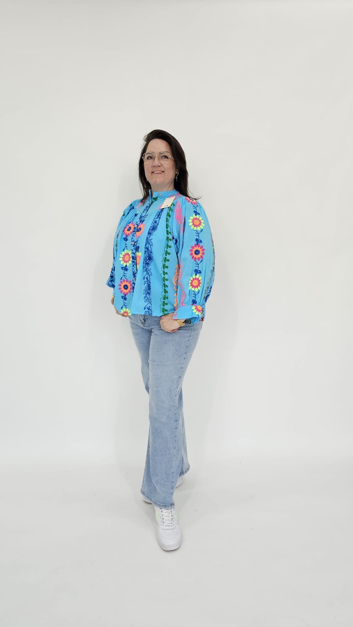 BLOEMENPRINT BLOUSE - 2037