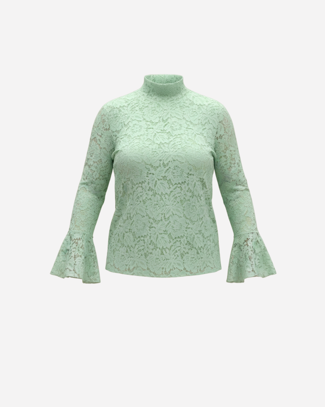 LACE TOP MET FLARED MOUW - 1943