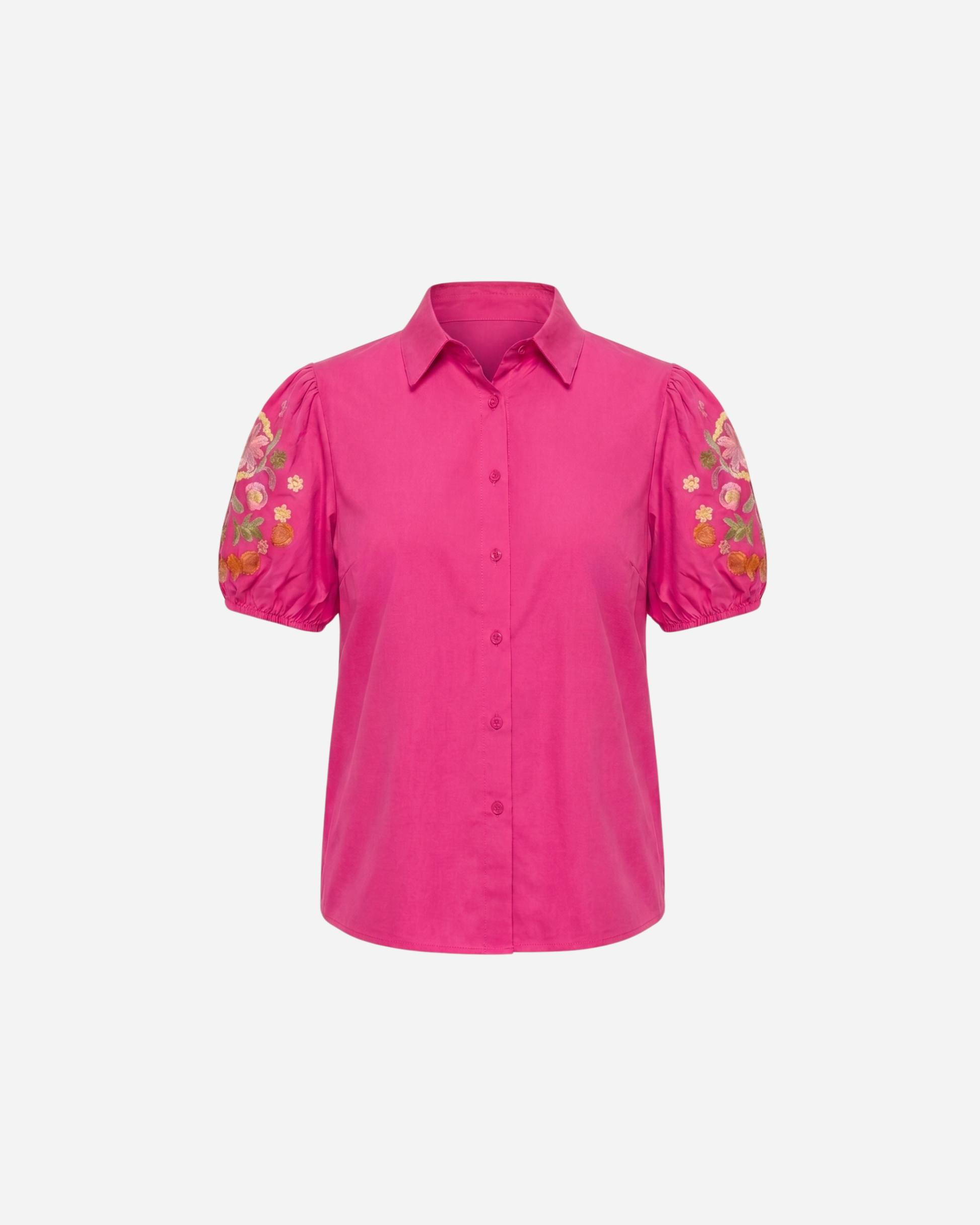 BLOUSE MET BLOEMEN POFMOUW - 2046