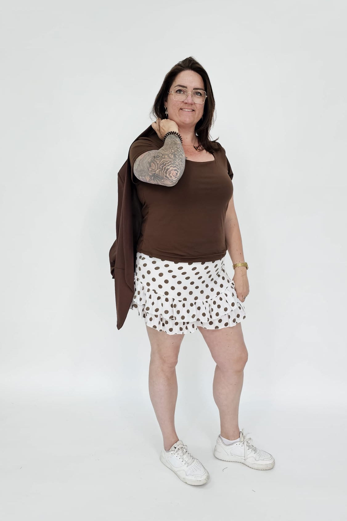 KATOENEN DOTS SKORT - 2067