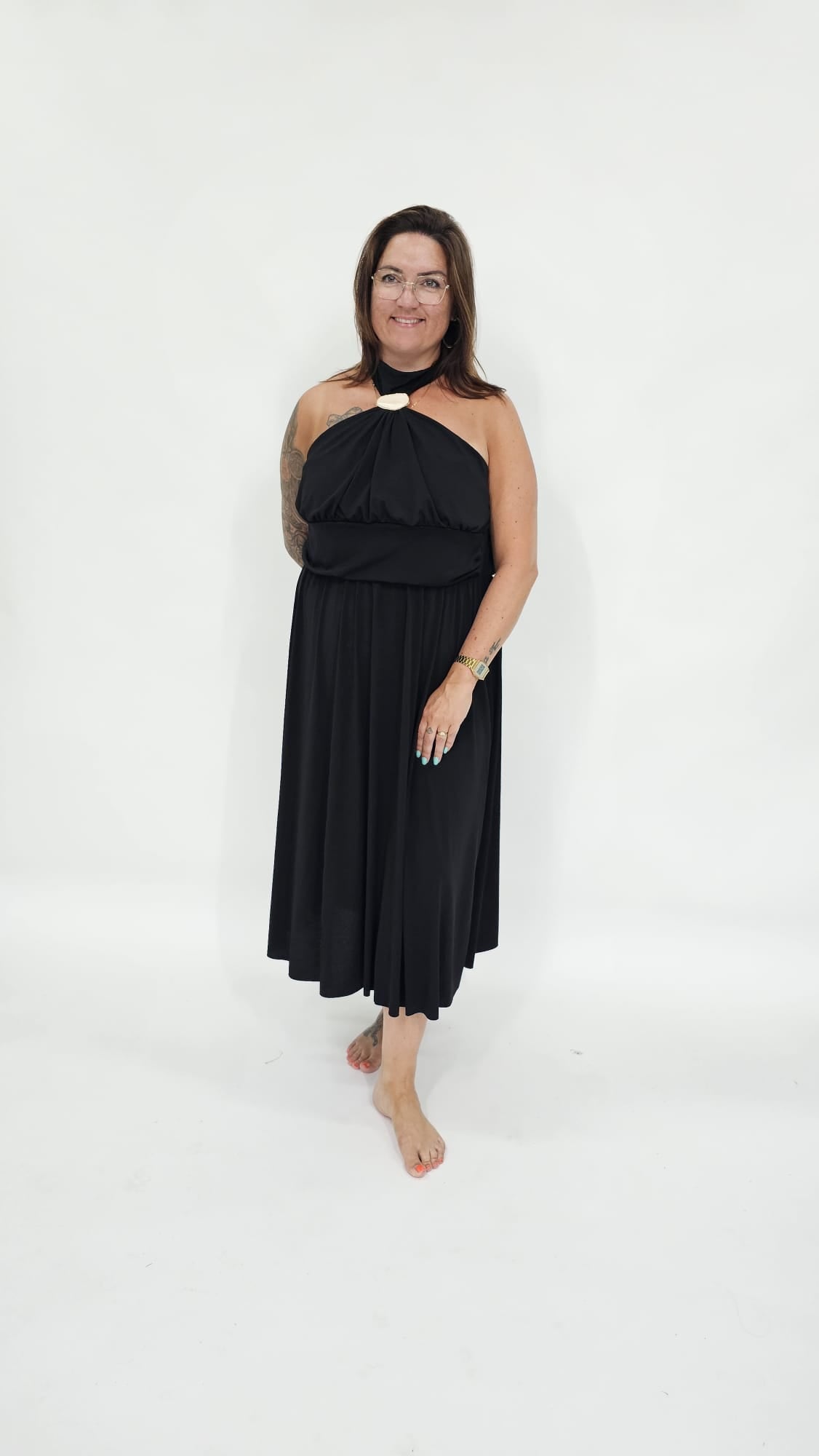CHIQUE HALTER CURVY JURK - 2154
