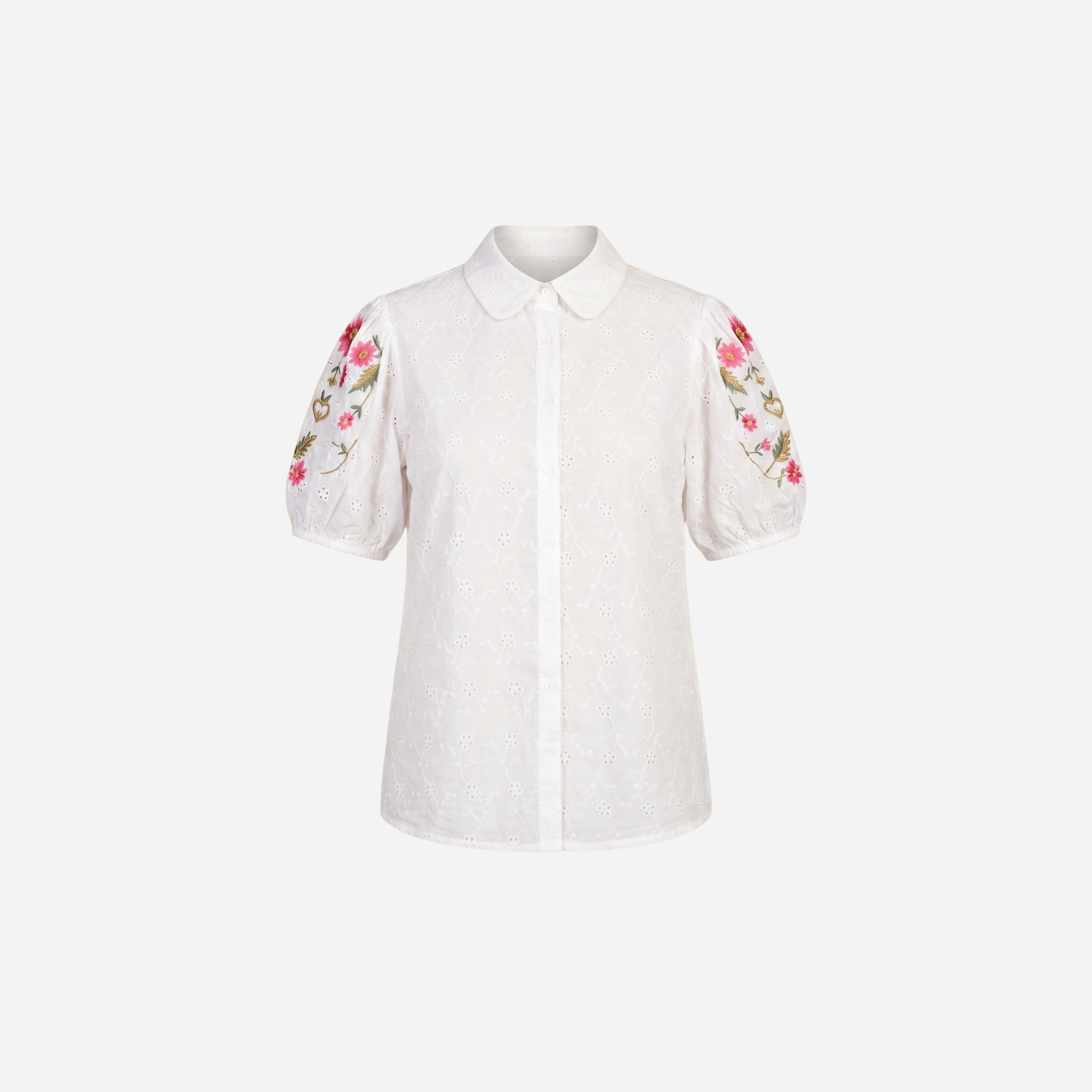 BRODERIE POFMOUW BLOUSE - 2082