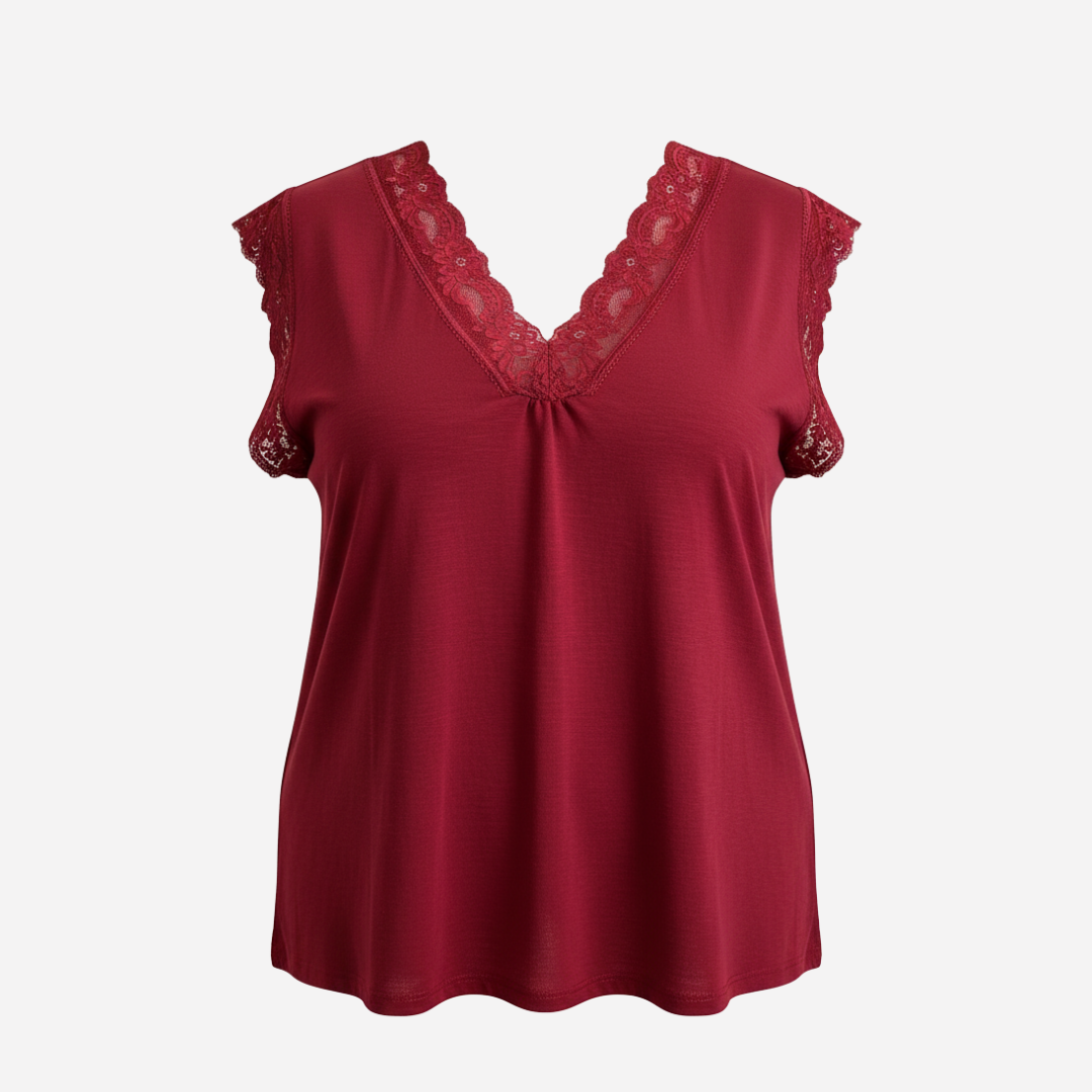 MILA TOP BURGUNDY