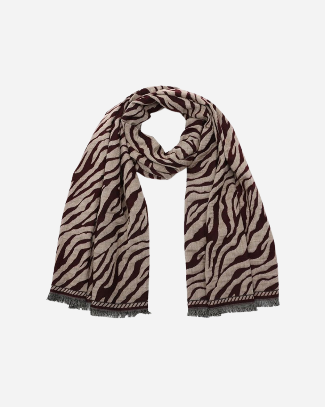 ZEBRA SJAAL BURGUNDY