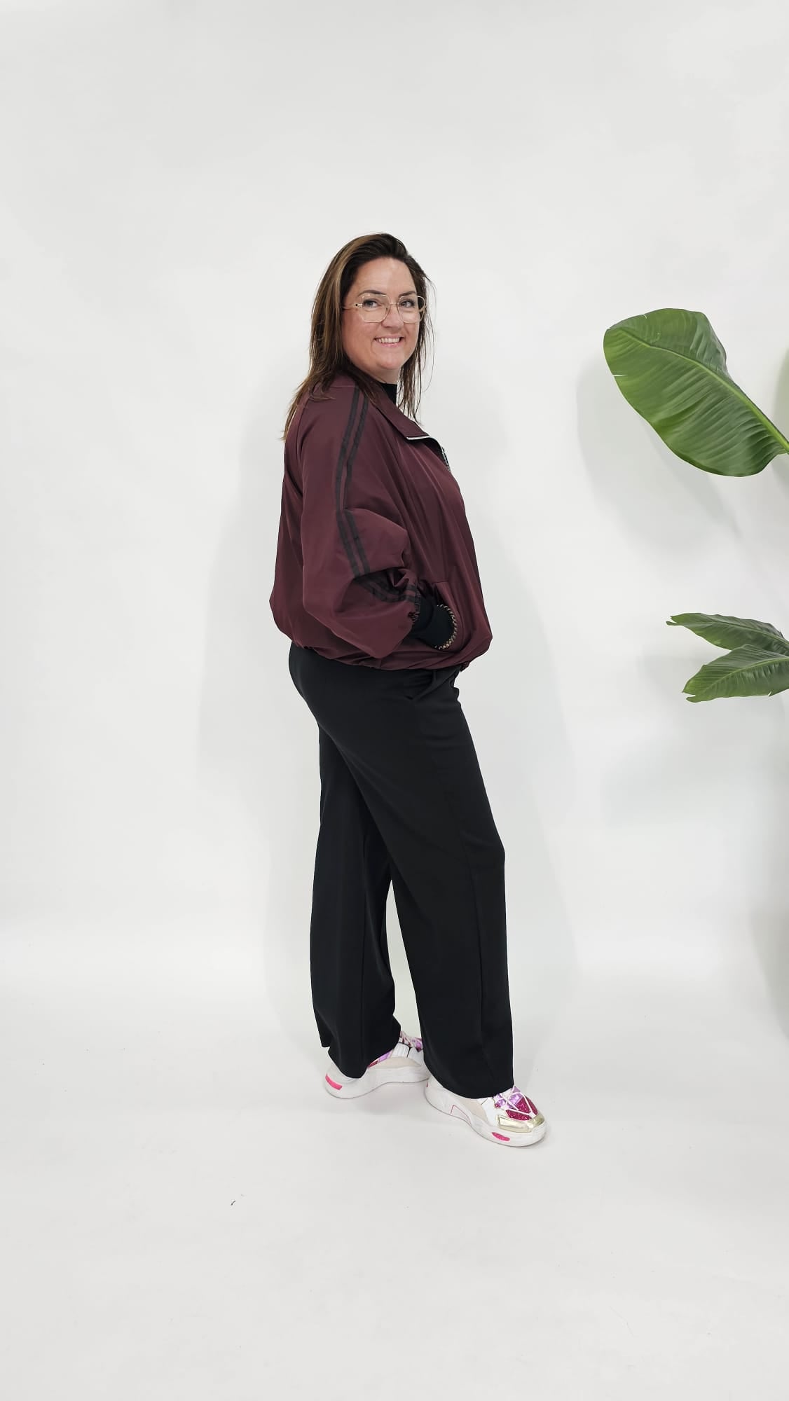 SPORTIEF WIND JACK BURGUNDY