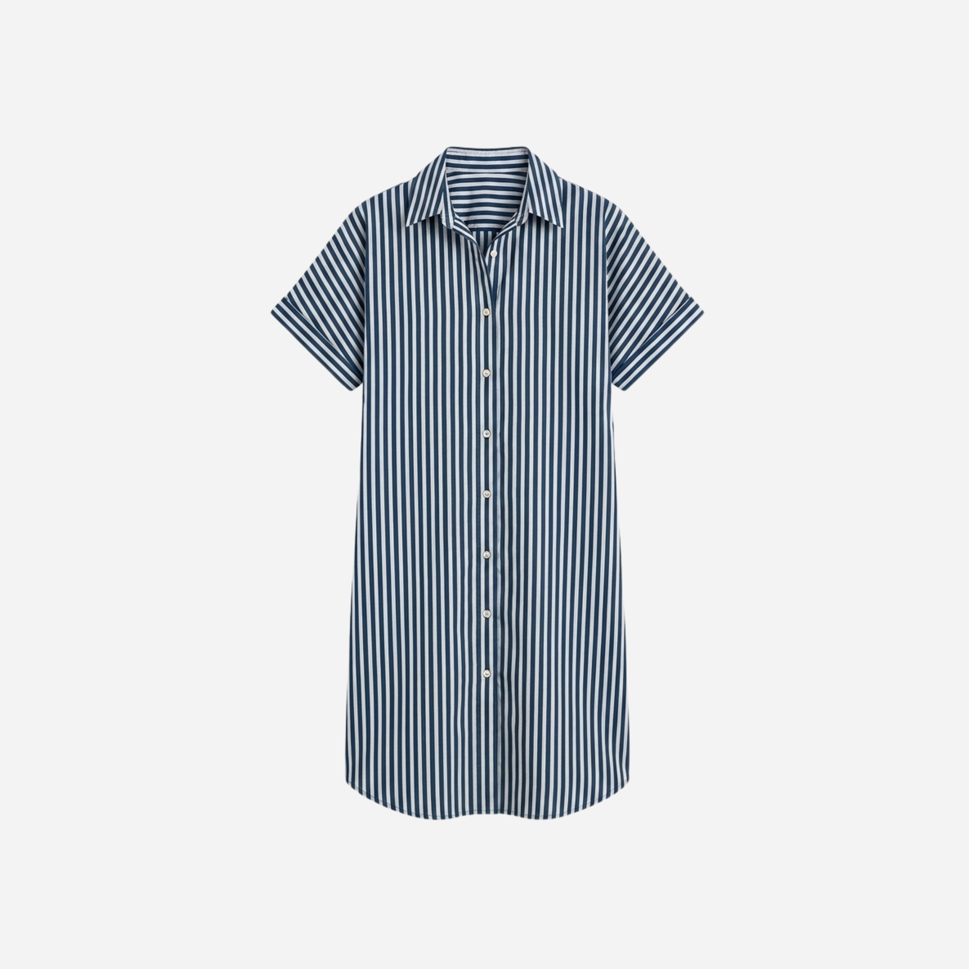 MOUSSELINE STREEP BLOUSE JURK - 2101