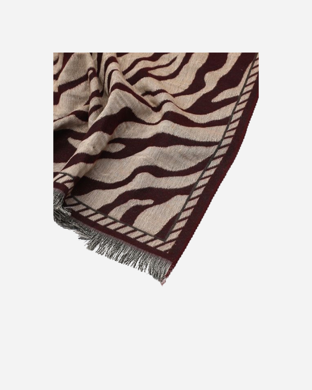 ZEBRA SJAAL BURGUNDY