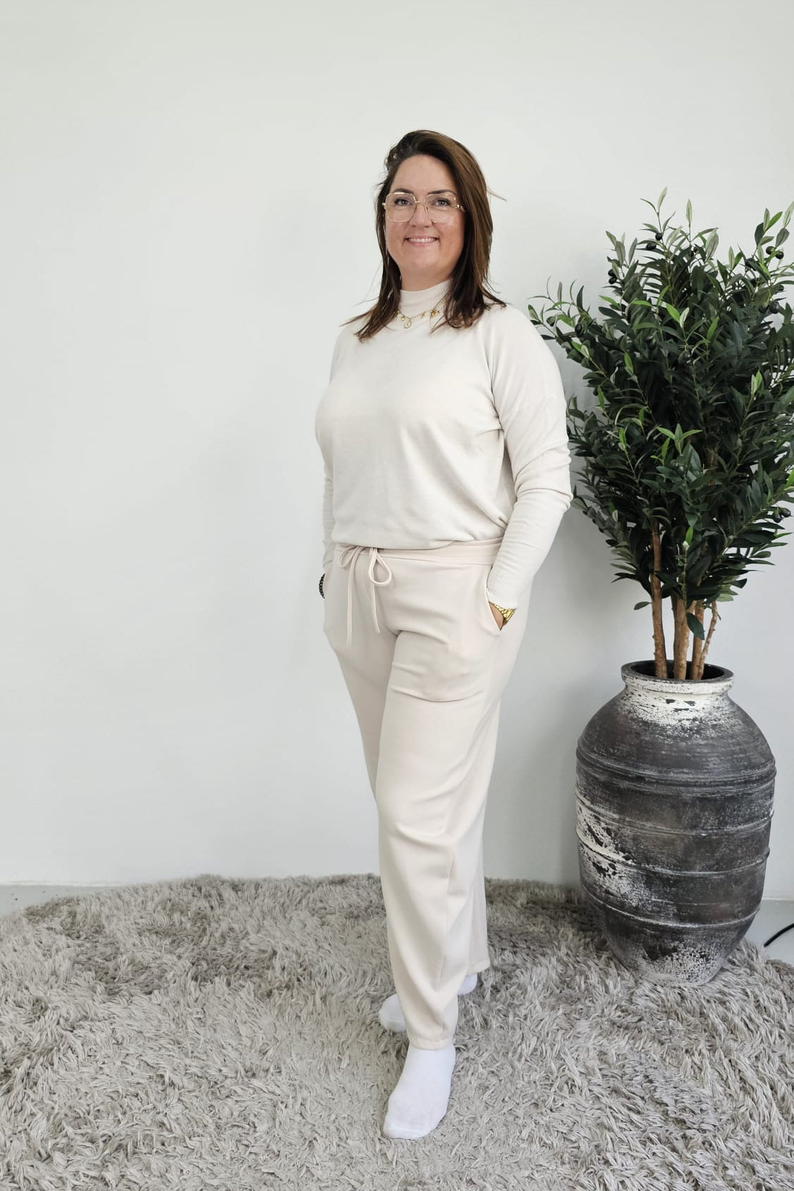 BARREL JOGGER OFF WHITE