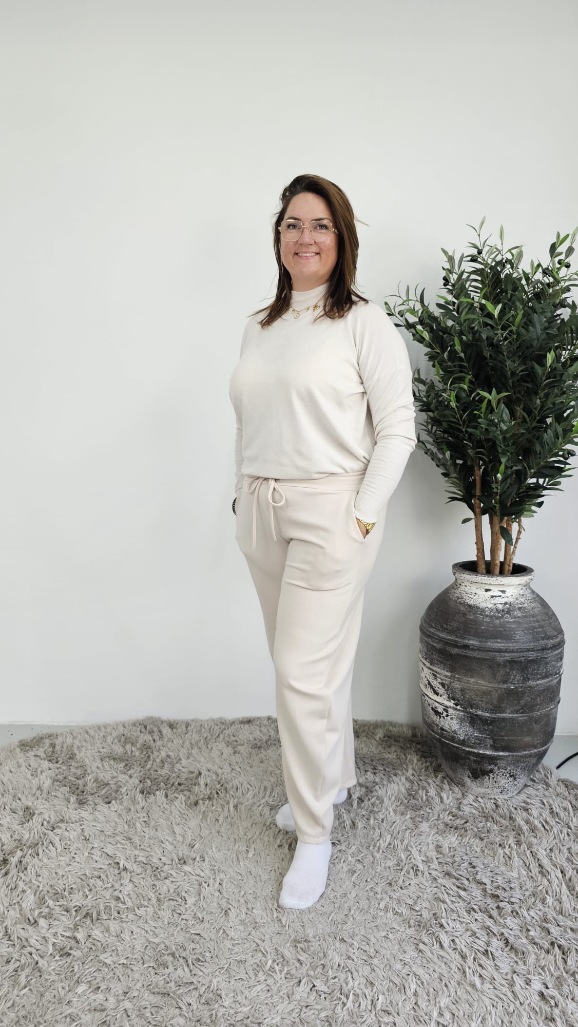 BARREL JOGGER OFF WHITE