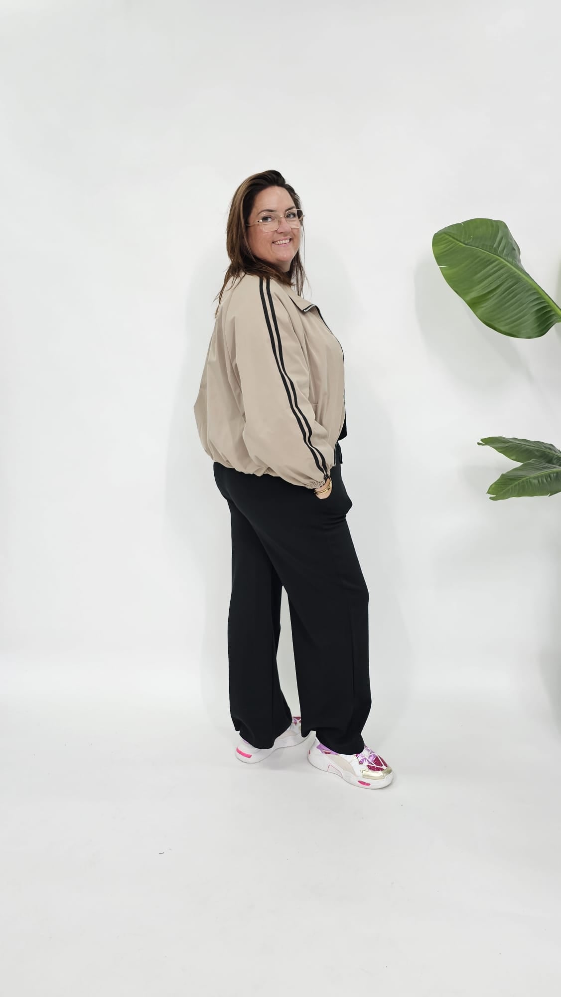 SPORTIEF WIND JACK TAUPE