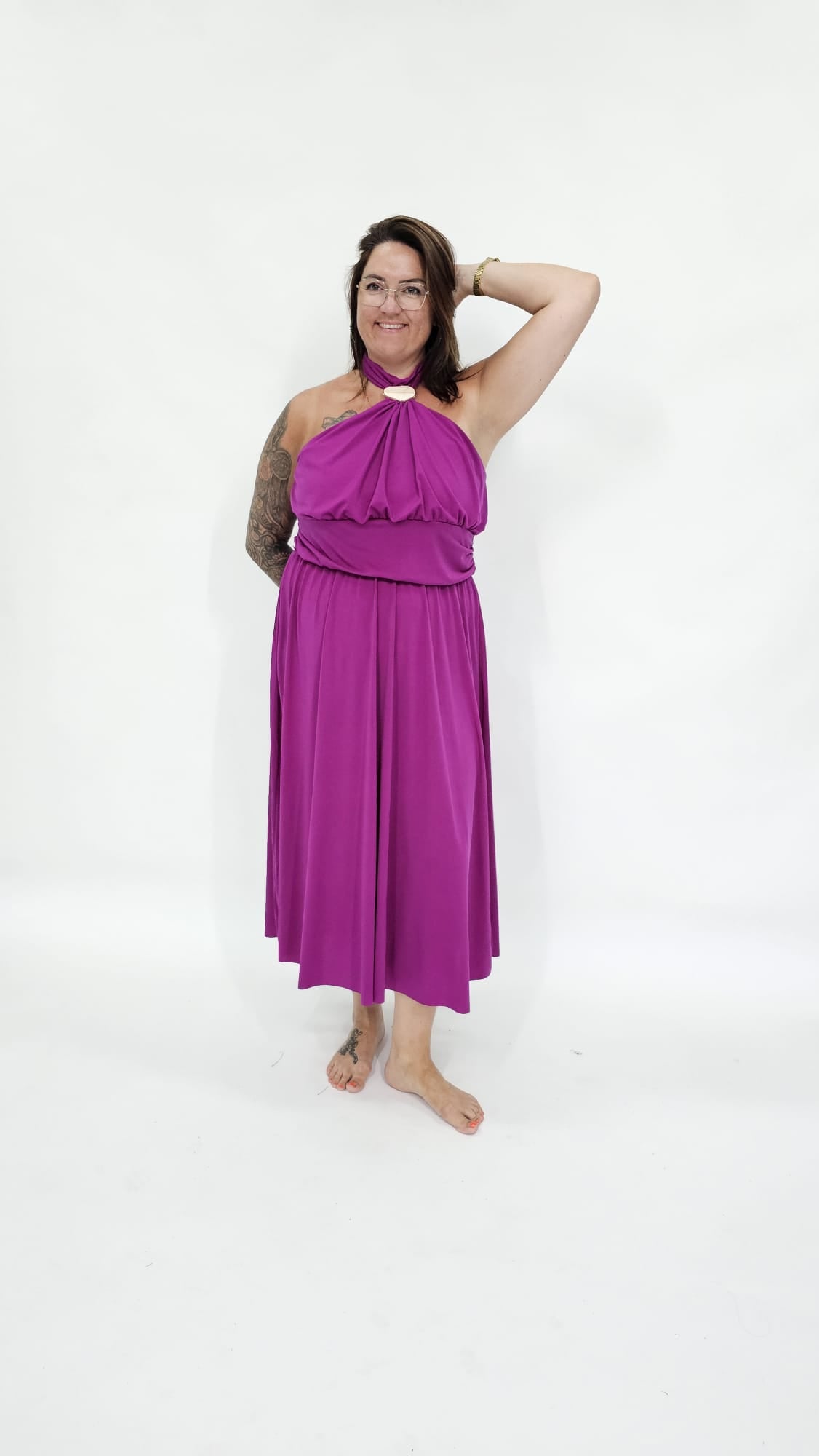 CHIQUE HALTER CURVY JURK - 2154