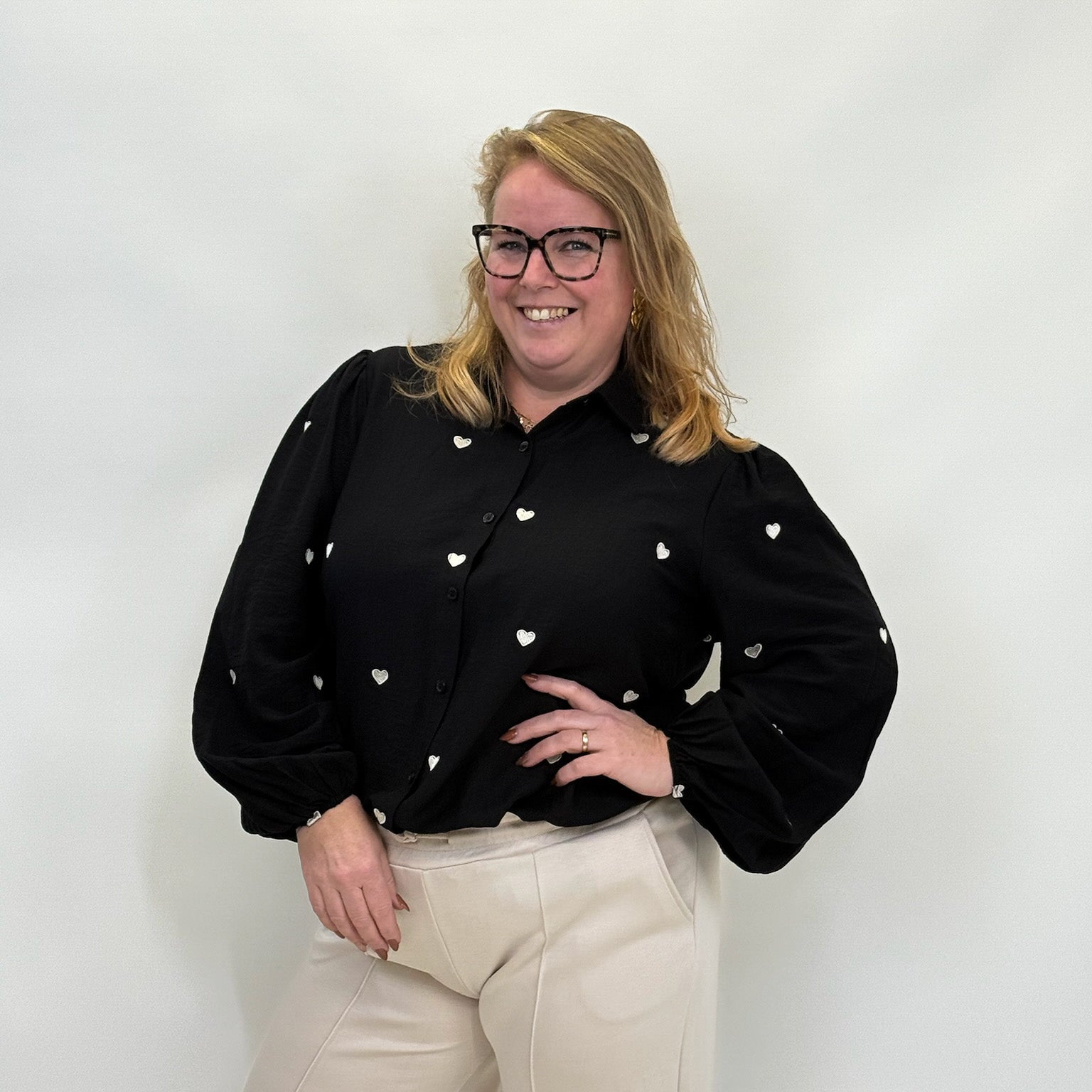 HARTJES VISCOSE BLOUSE  - 1864