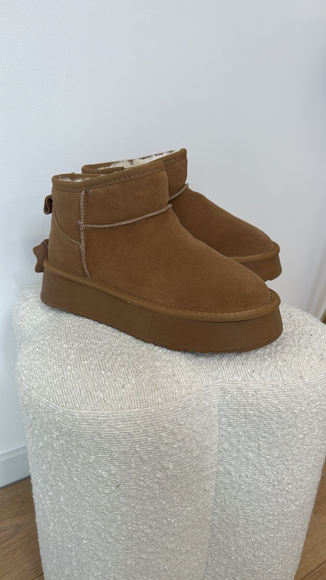 UGGIE BOOTS REAL LEATHER LS780 / CAMEL