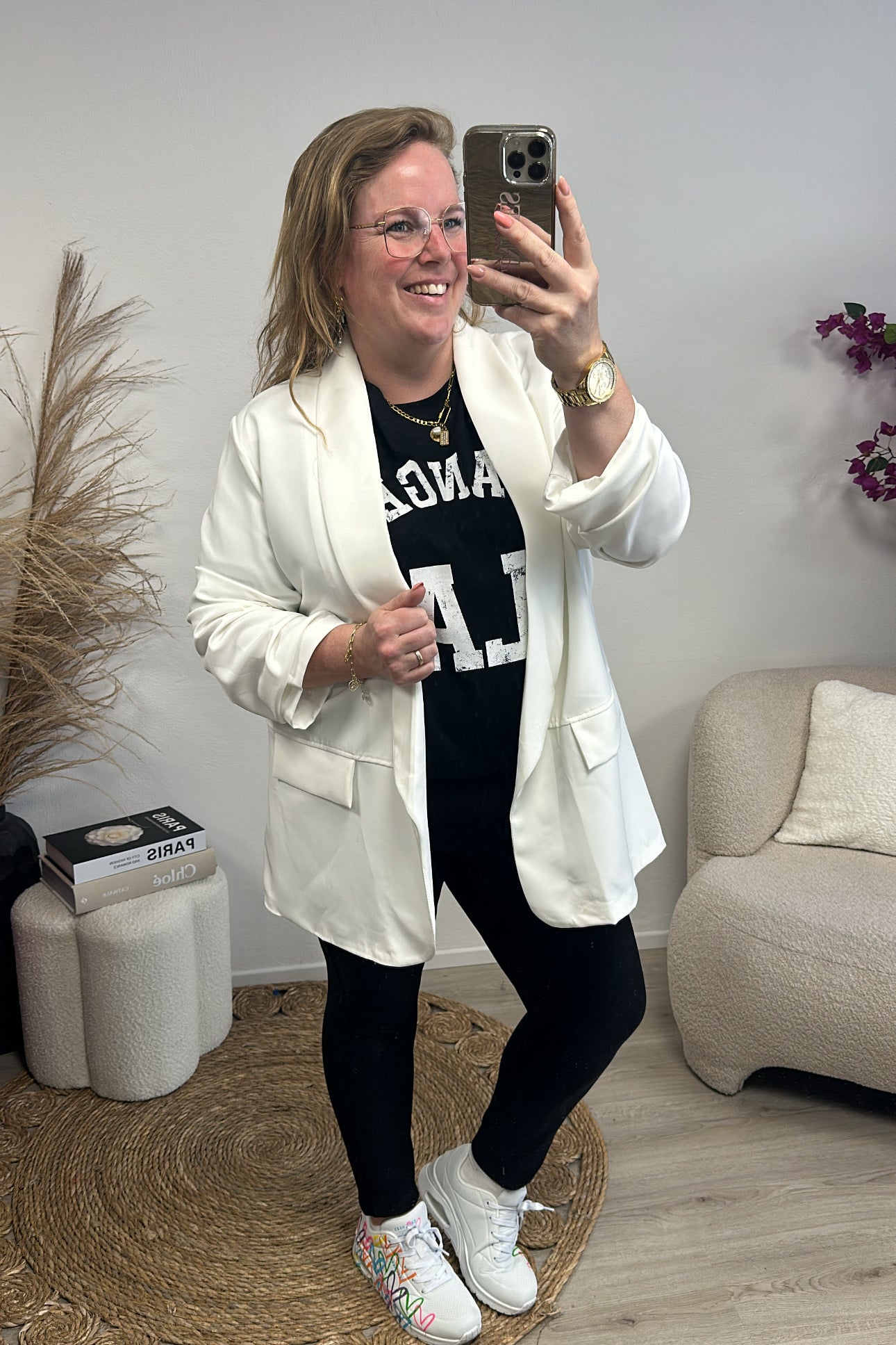 LINNIES CLAIRE BLAZER OFF-WHITE