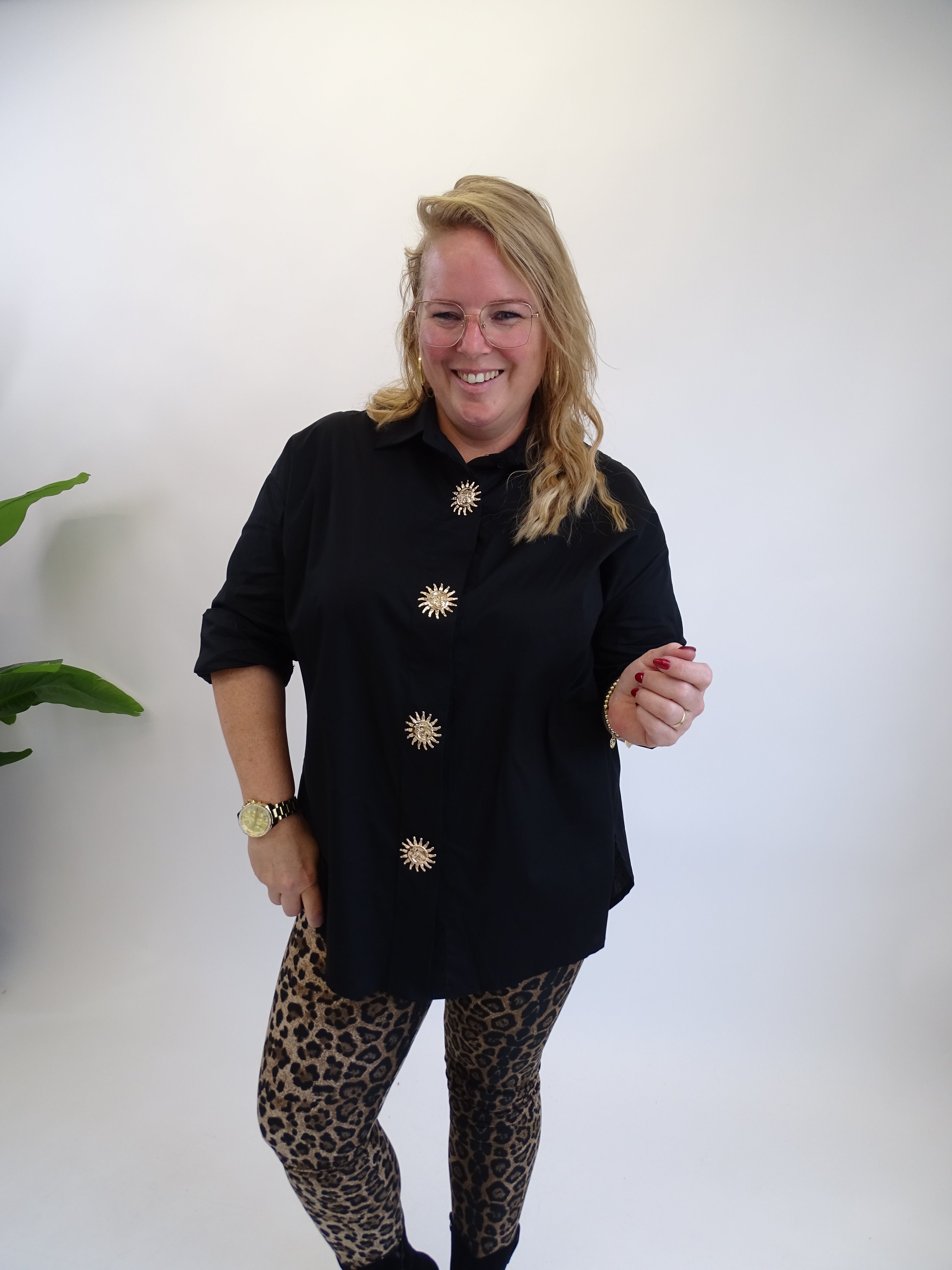KATOENEN SUN/MOON BLOUSE - 1726