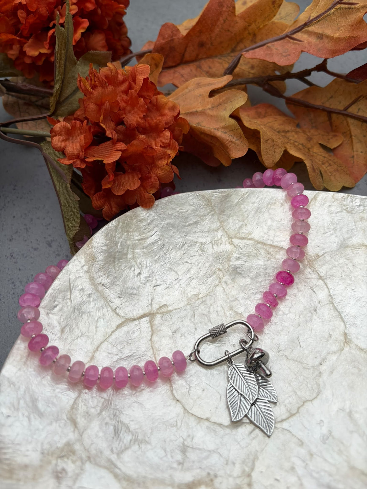 COZY KETTING LICHT ROZE ZILVER