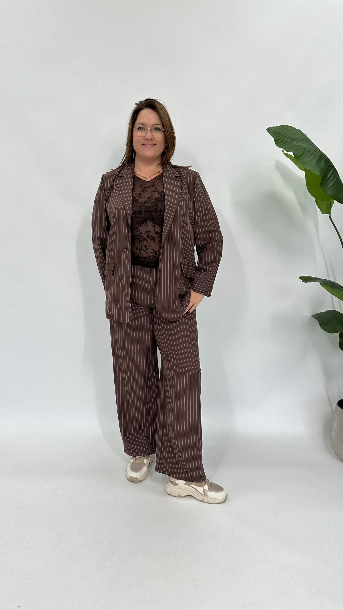 LA KRIJTSTREEP BLAZER BRUIN
