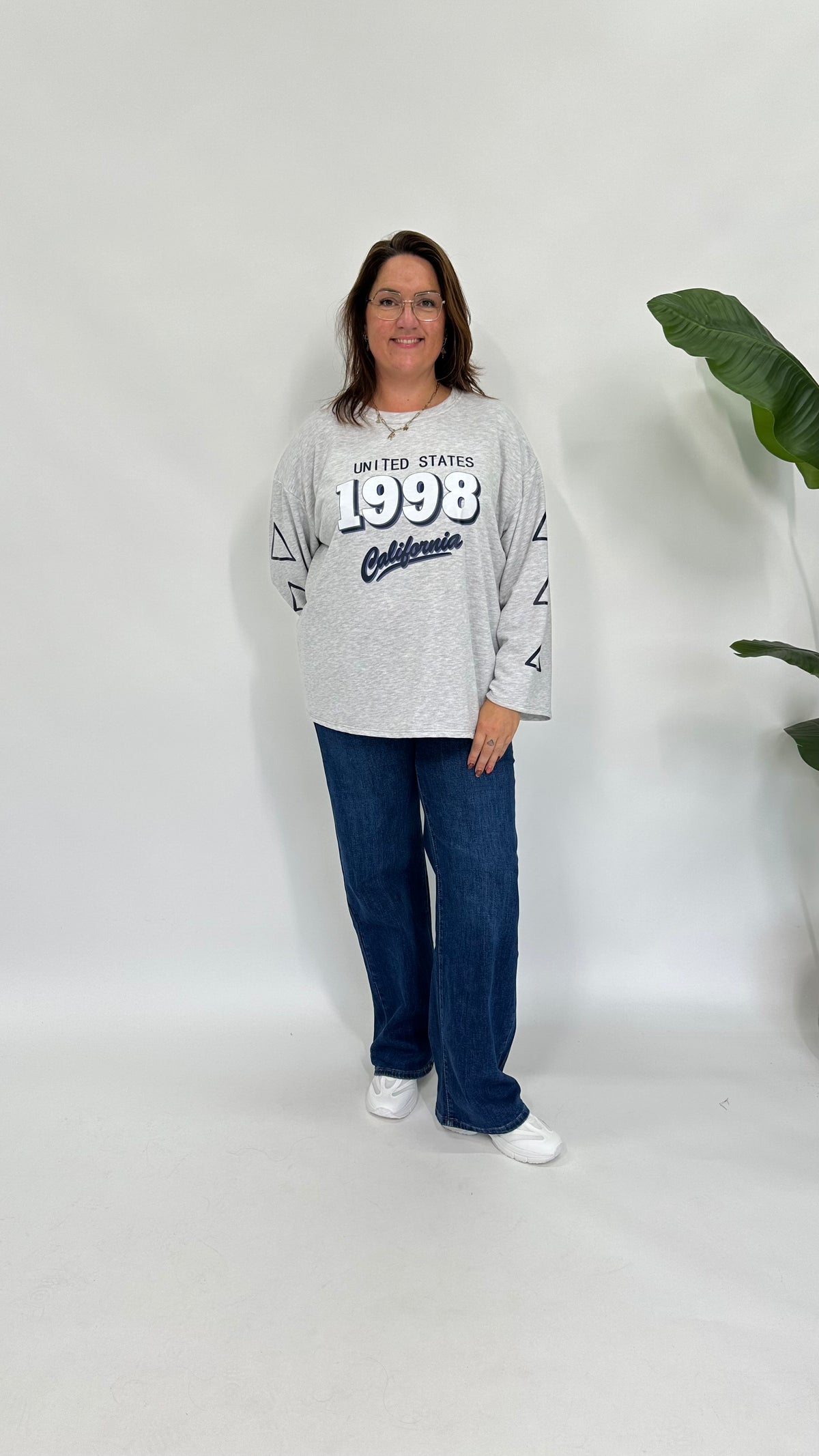 U.S. 1998 SWEATER LICHT GRIJS