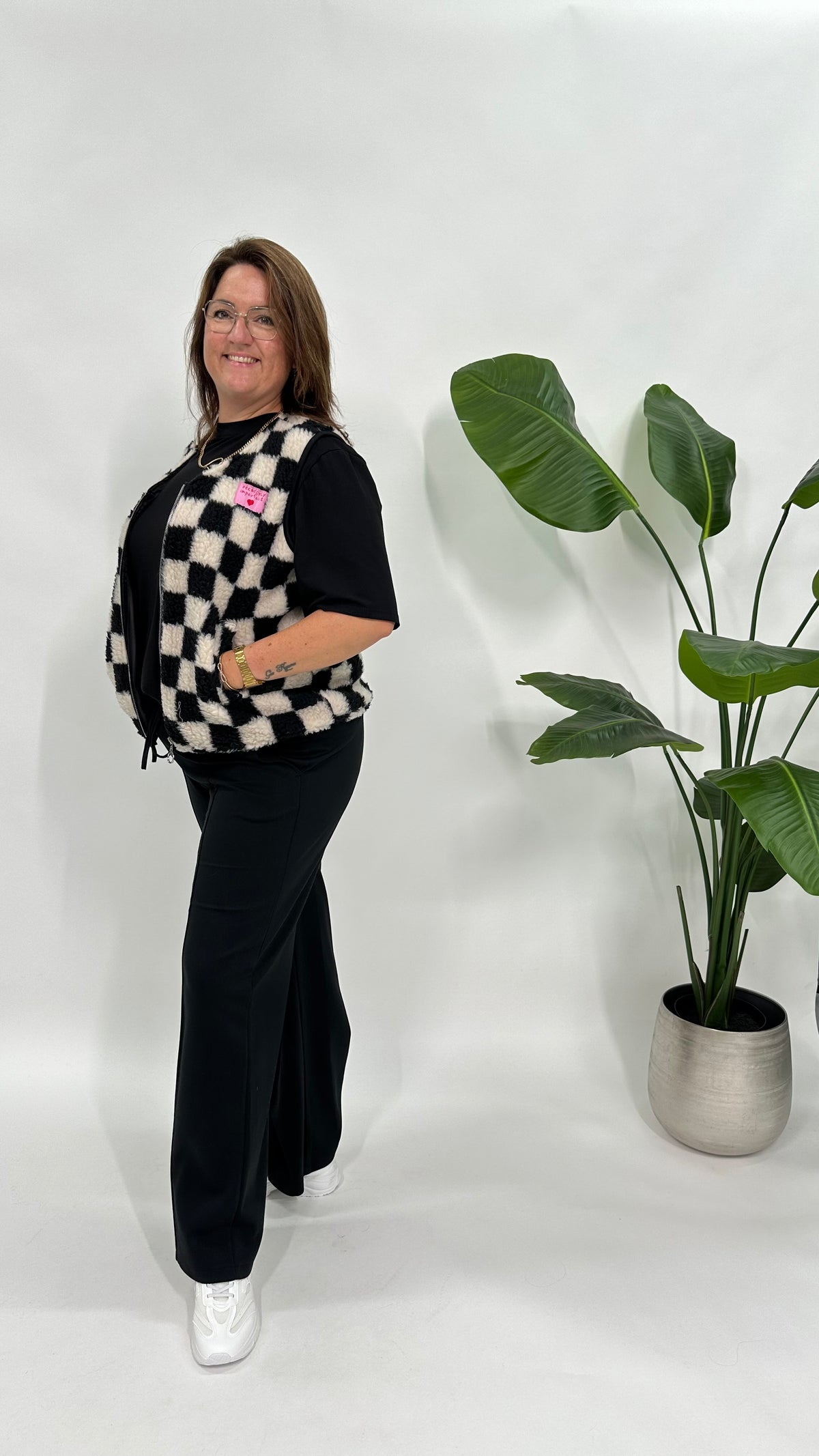 PERFECTLY TEDDY GILET ZWART