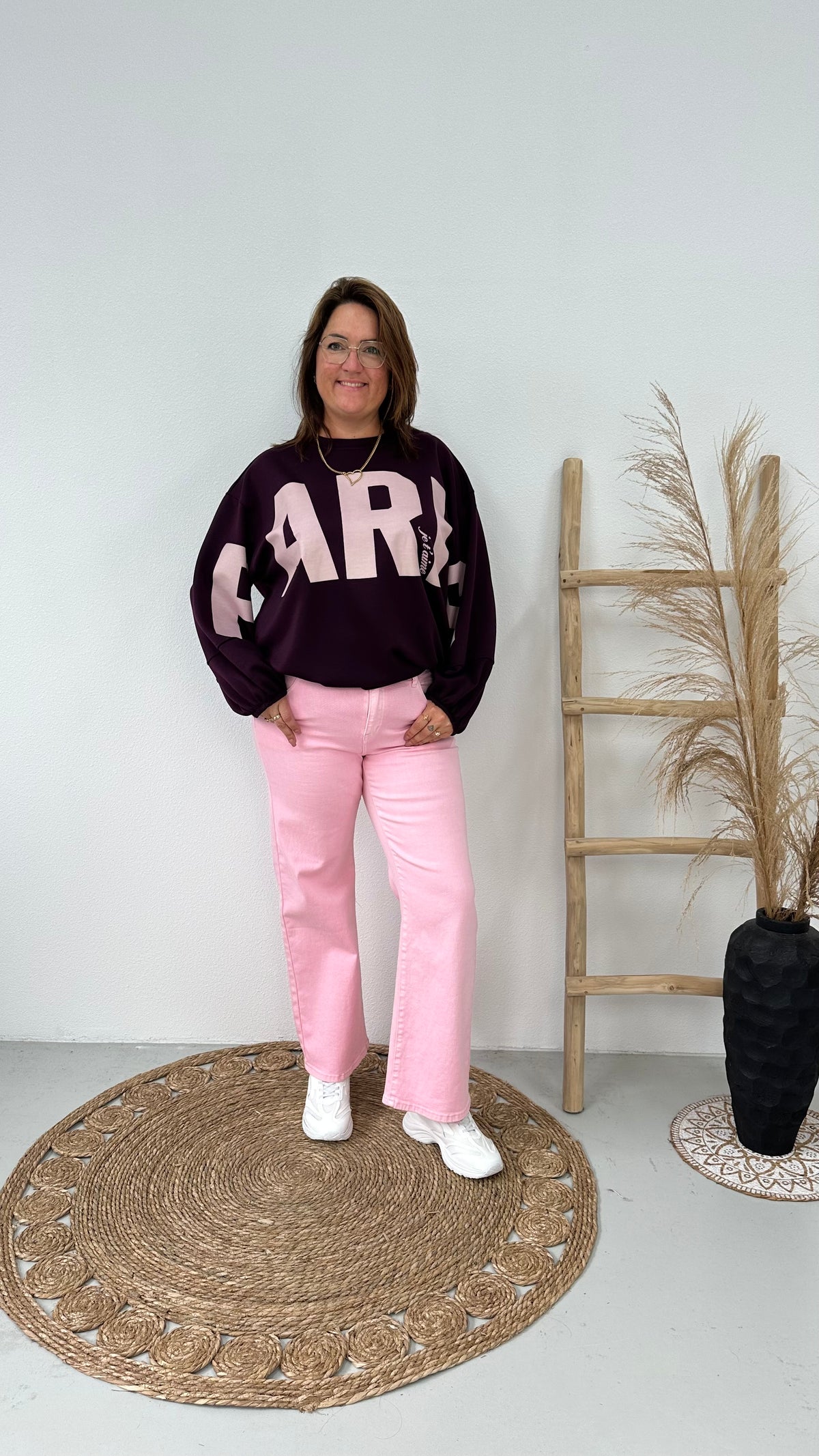 PARIS SWEATER AUBERGINE
