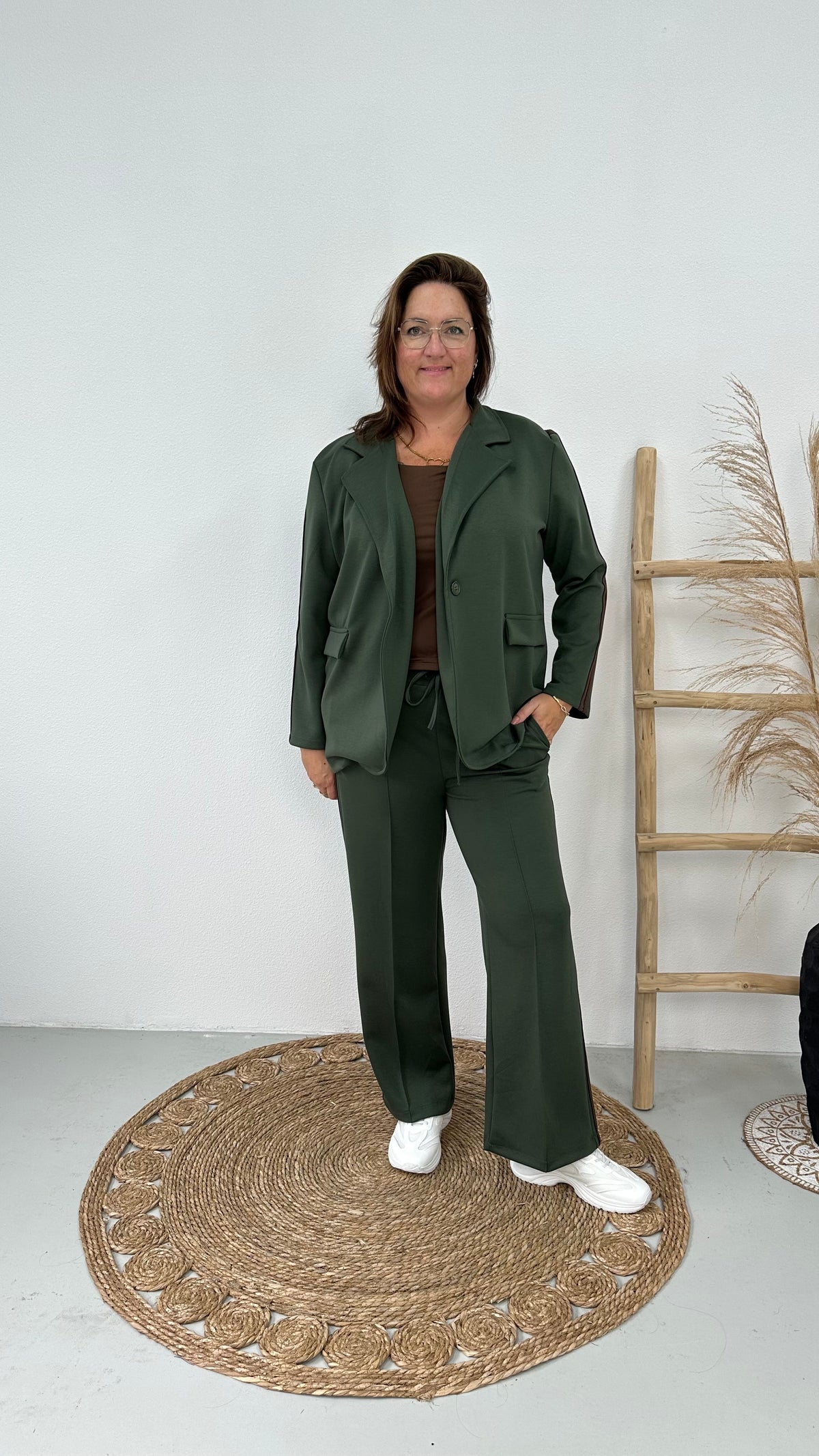 SPORTI BLAZER PAK GROEN/BRUIN