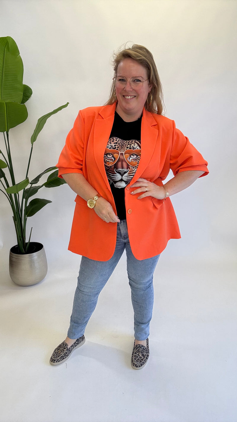 ZONNEBRIL PANTER T-SHIRT ZWART - 1426