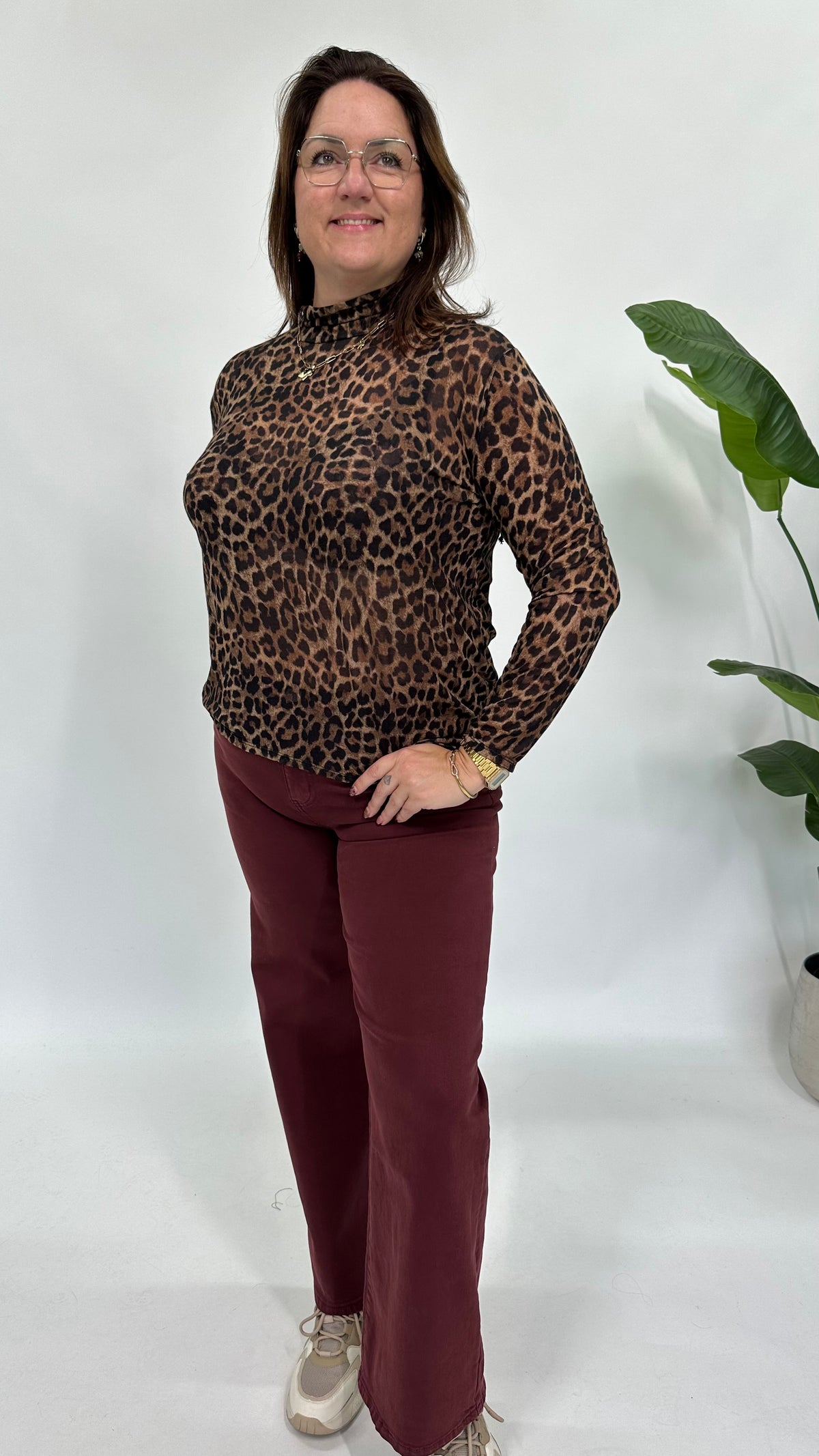 PANTER TURTLE TOP LICHT BRUIN