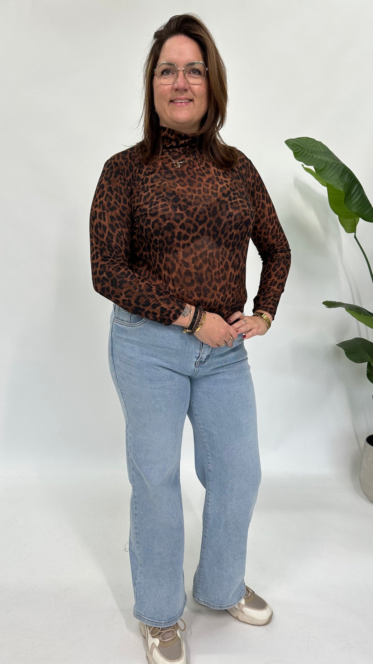 PANTER TURTLE TOP COGNAC