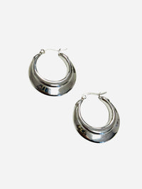 STATEMENT ROUND HOOPS EARRINGS - 2 COLORS