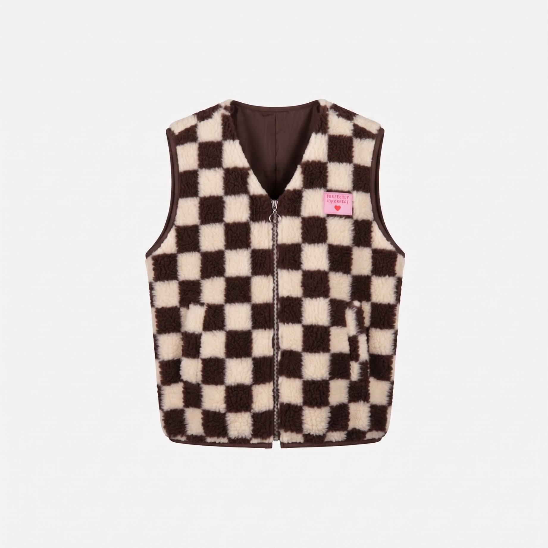 PERFECTLY TEDDY GILET ESPRESSO