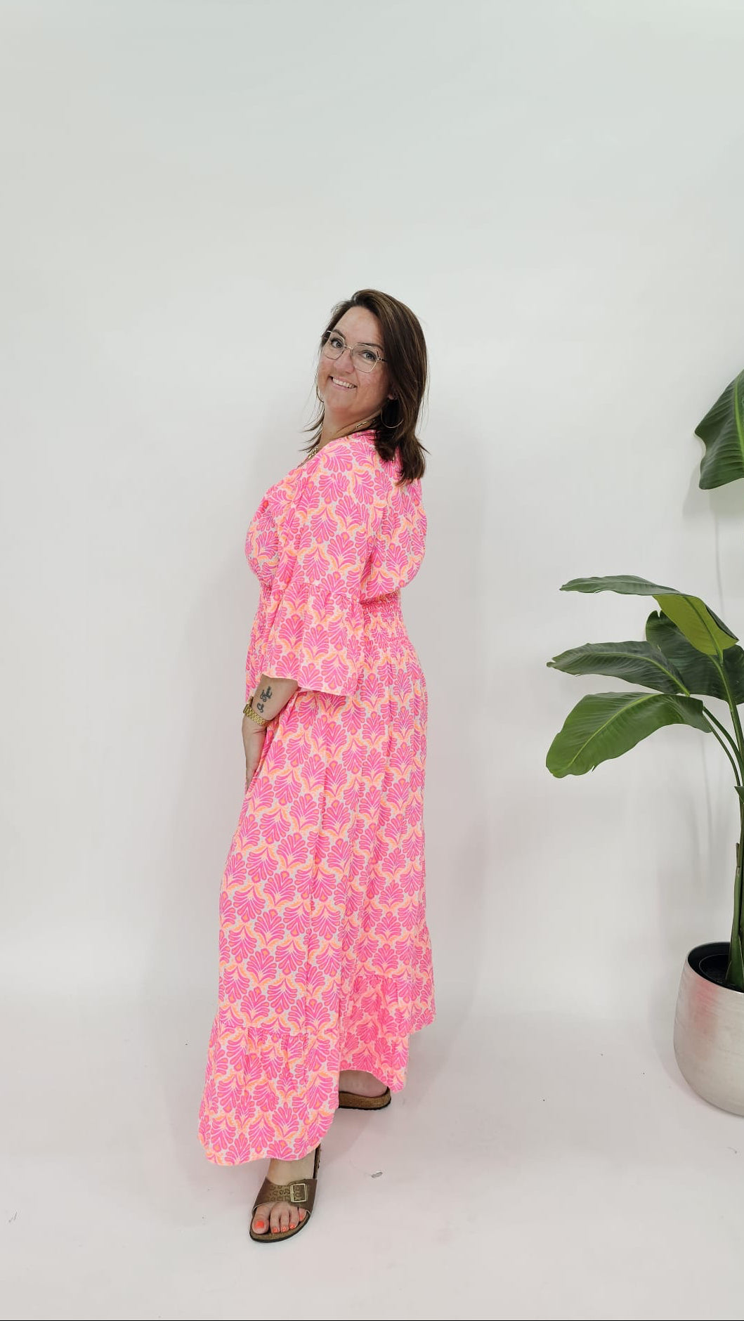 KATOENEN WAVE MAXI JURK - 2059