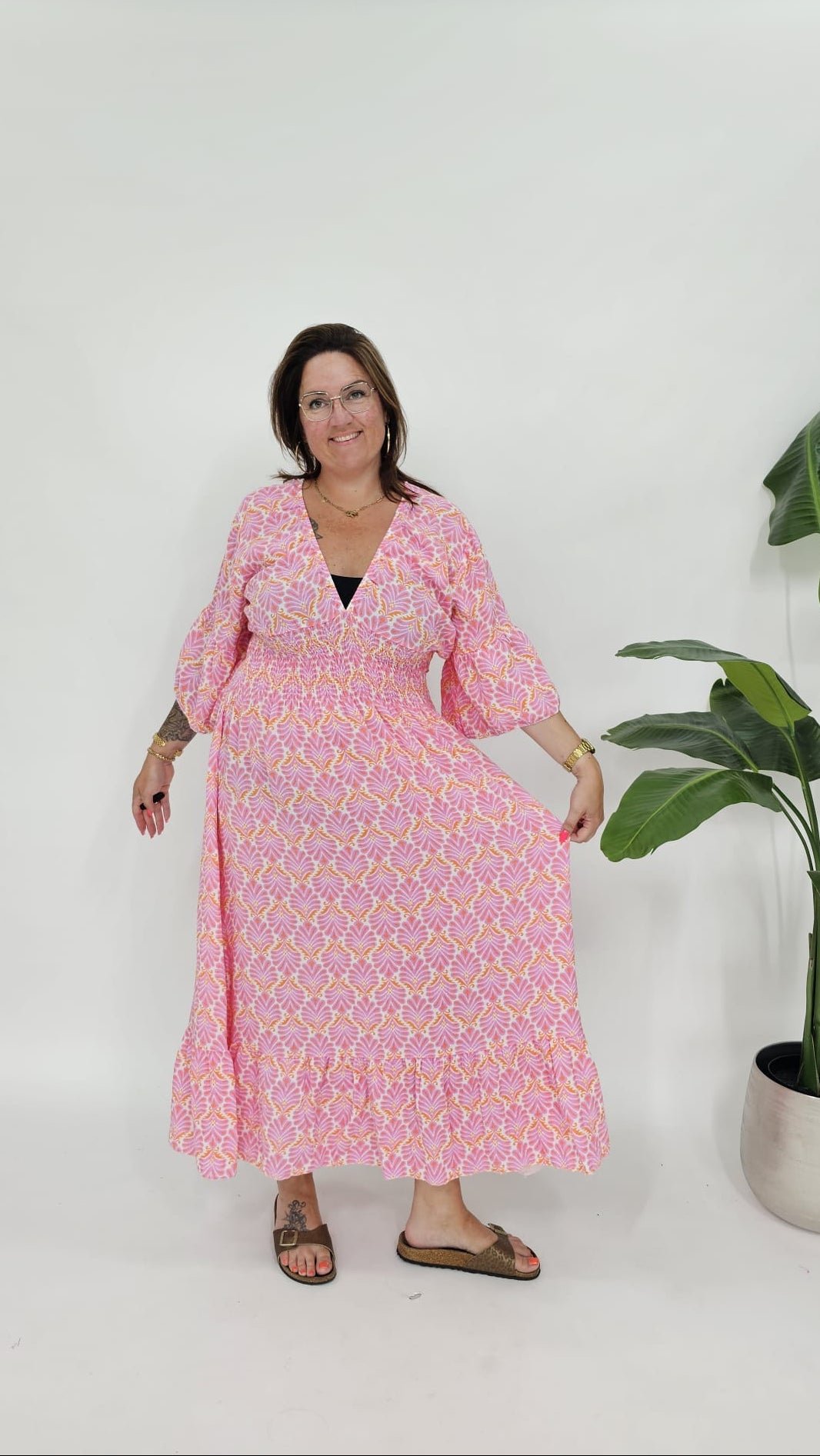 KATOENEN WAVE MAXI JURK - 2059