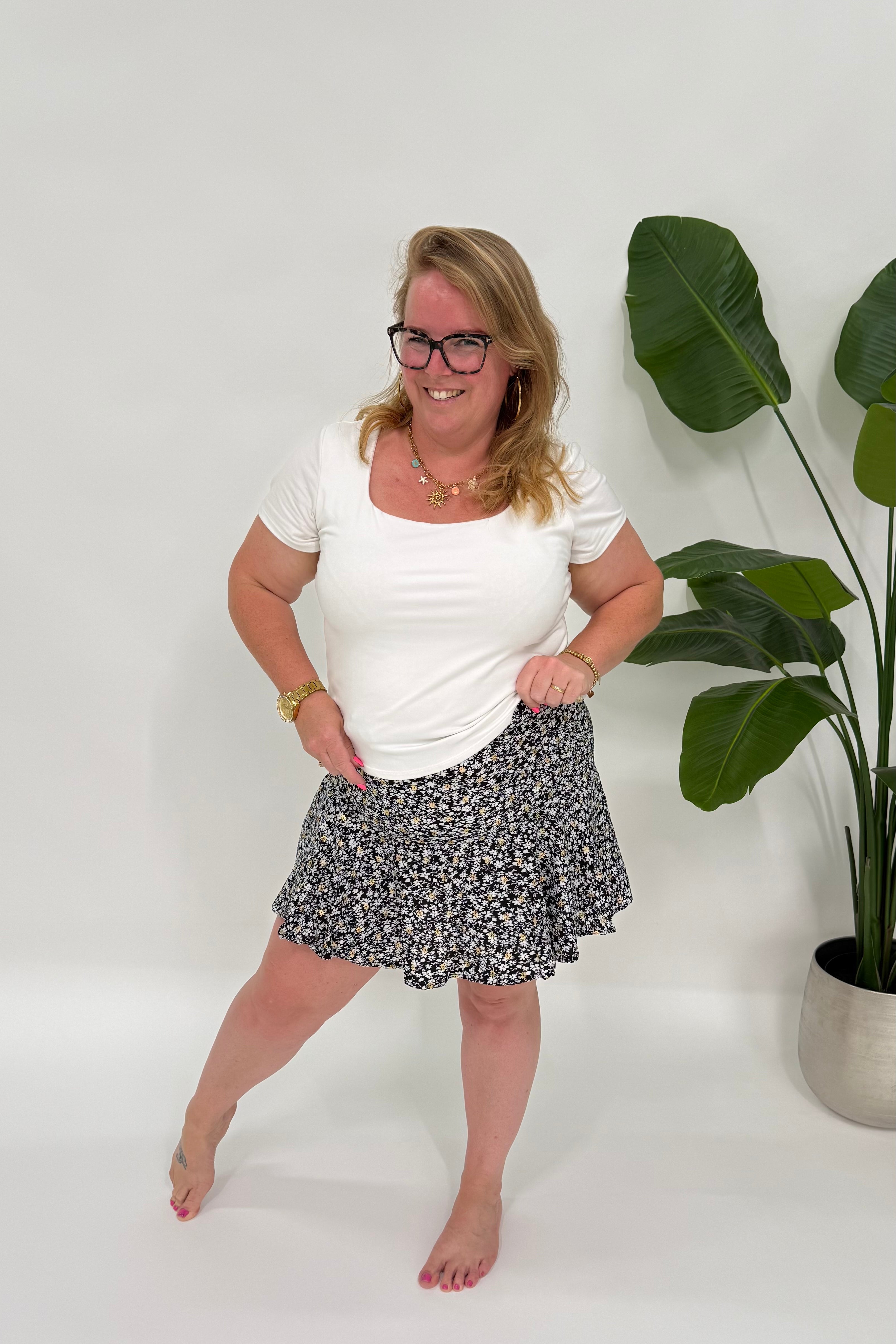 FLOWER SKORT - 2139