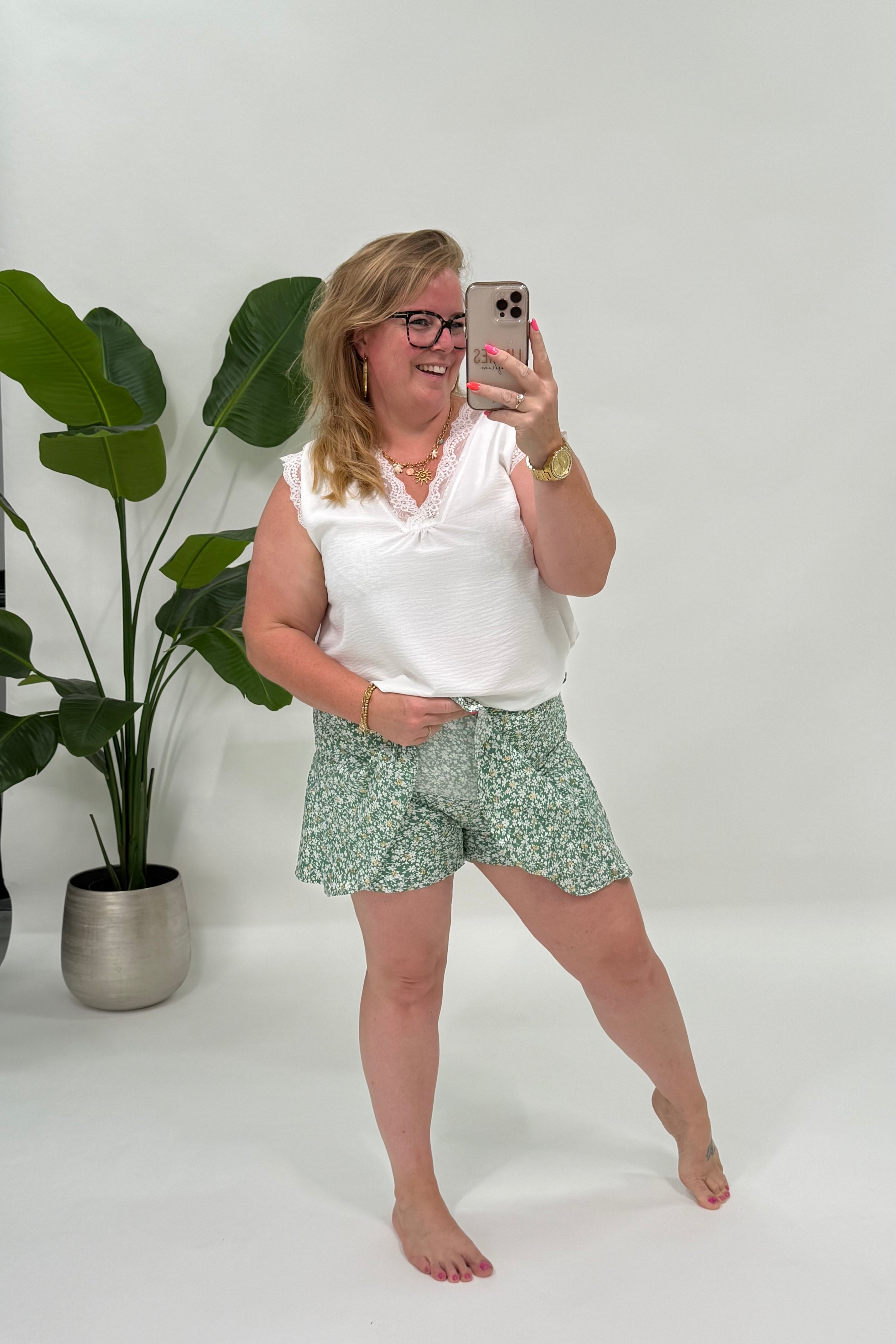 FLOWER SKORT - 2139